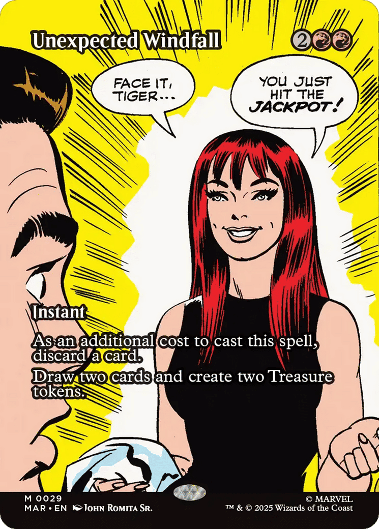 Unexpected Windfall — Marvel Universe — Magic: The Gathering