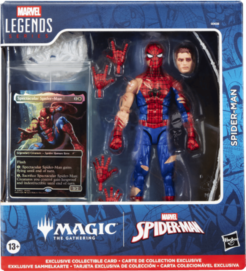 Marvels Spider-Man Marvel Legends Figure Set Spider-Man Battle-Damaged from Marvel's Spider-Man - Magic: The Gathering