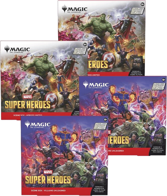 Marvel Super Heroes Scene Box Case — Marvel Super Heroes — Magic: The Gathering
