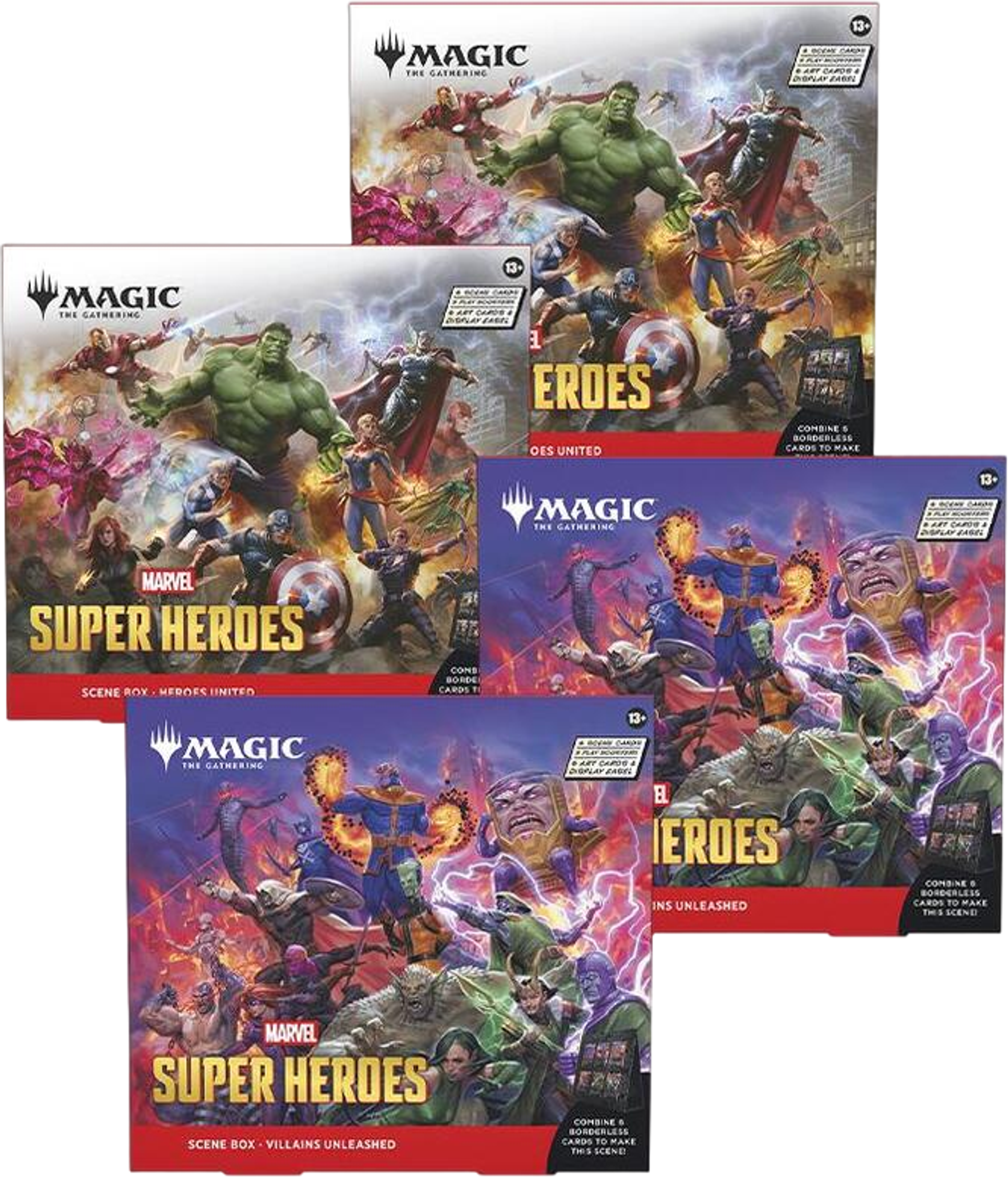 Marvel Super Heroes Scene Box Case — Marvel Super Heroes — Magic: The Gathering