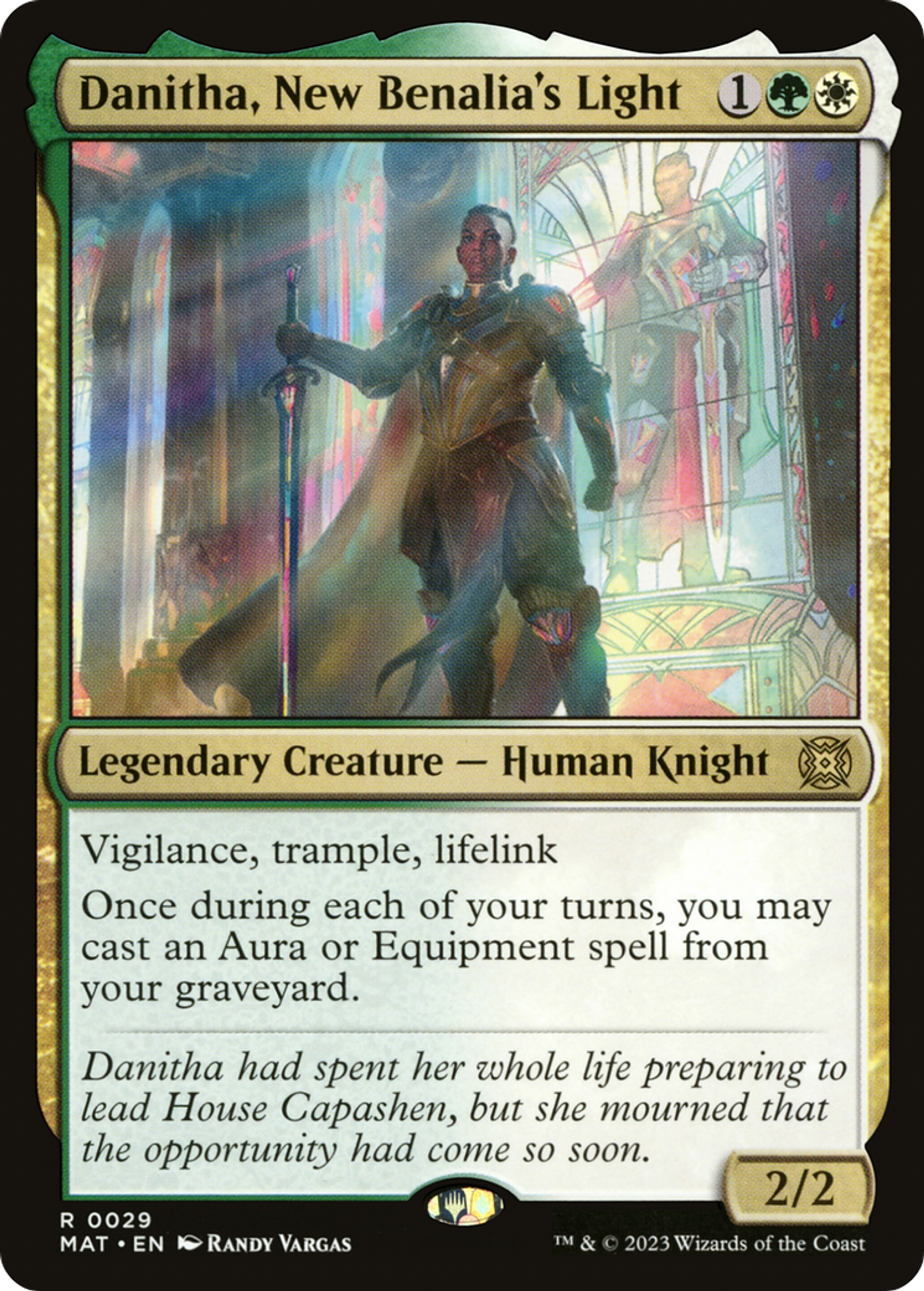 Danitha, New Benalia's Light — March of the Machine: The Aftermath — Magic: The Gathering