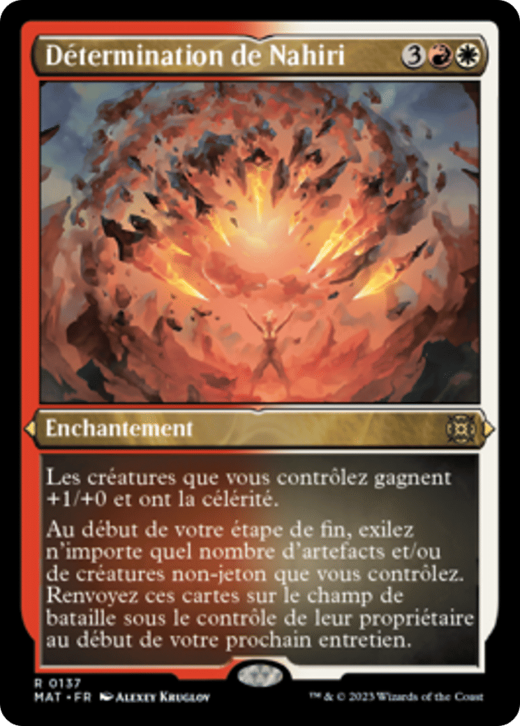 Détermination de Nahiri — March of the Machine: The Aftermath — Magic: The Gathering