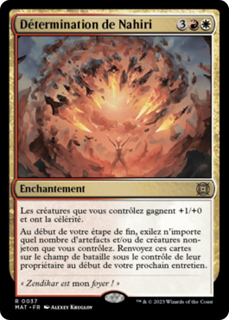 Détermination de Nahiri — March of the Machine: The Aftermath — Magic: The Gathering