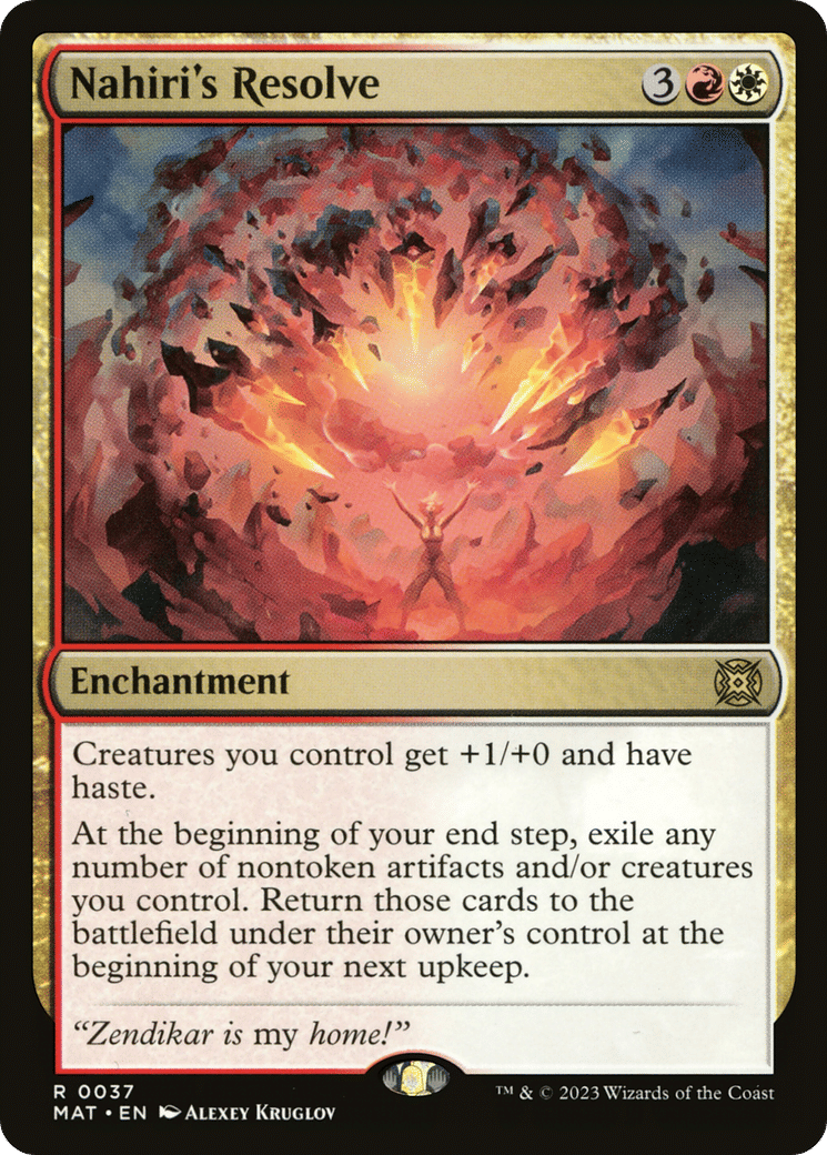 Nahiri's Resolve — March of the Machine: The Aftermath — Magic: The Gathering