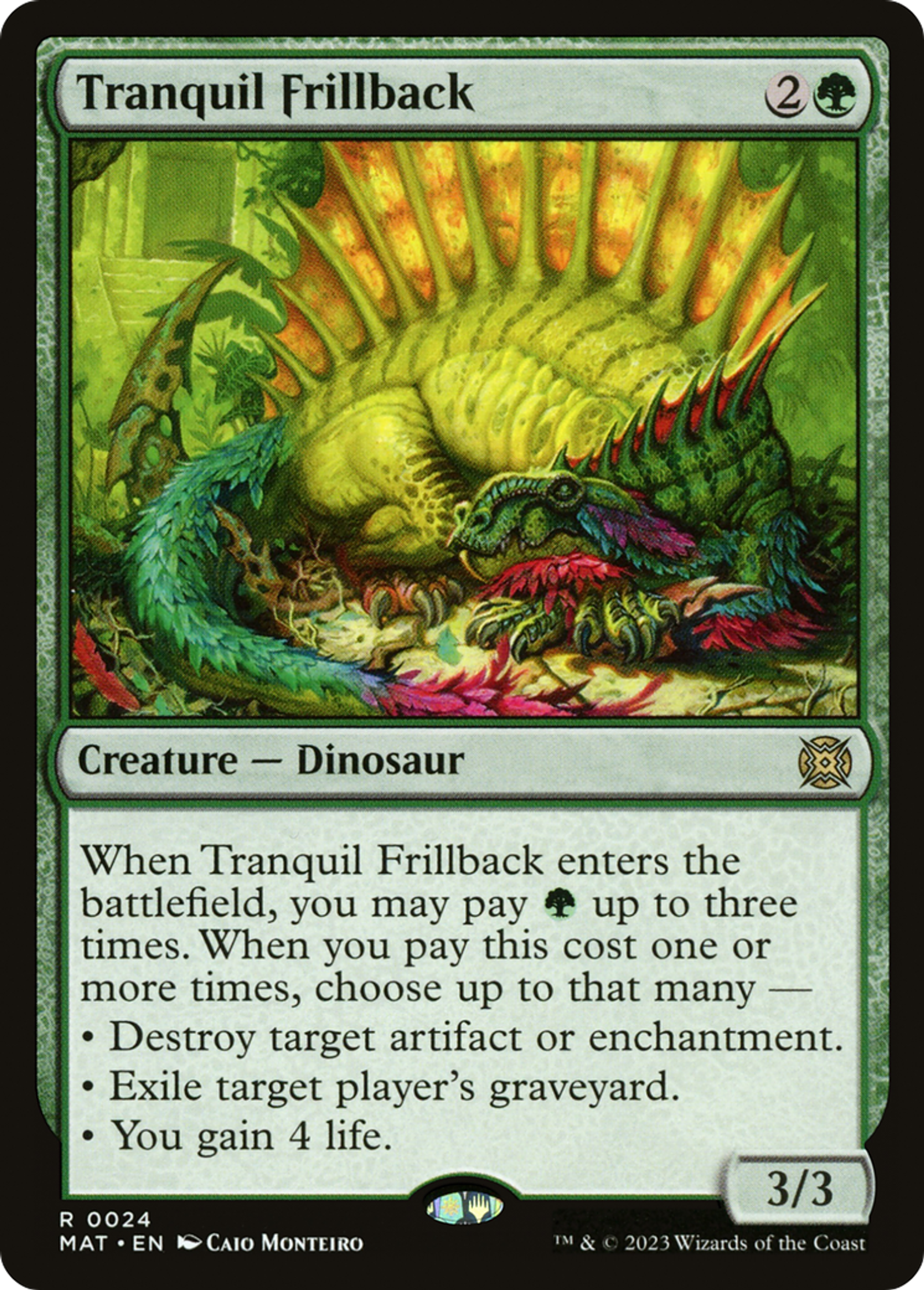 Tranquil Frillback — March of the Machine: The Aftermath — Magic: The Gathering
