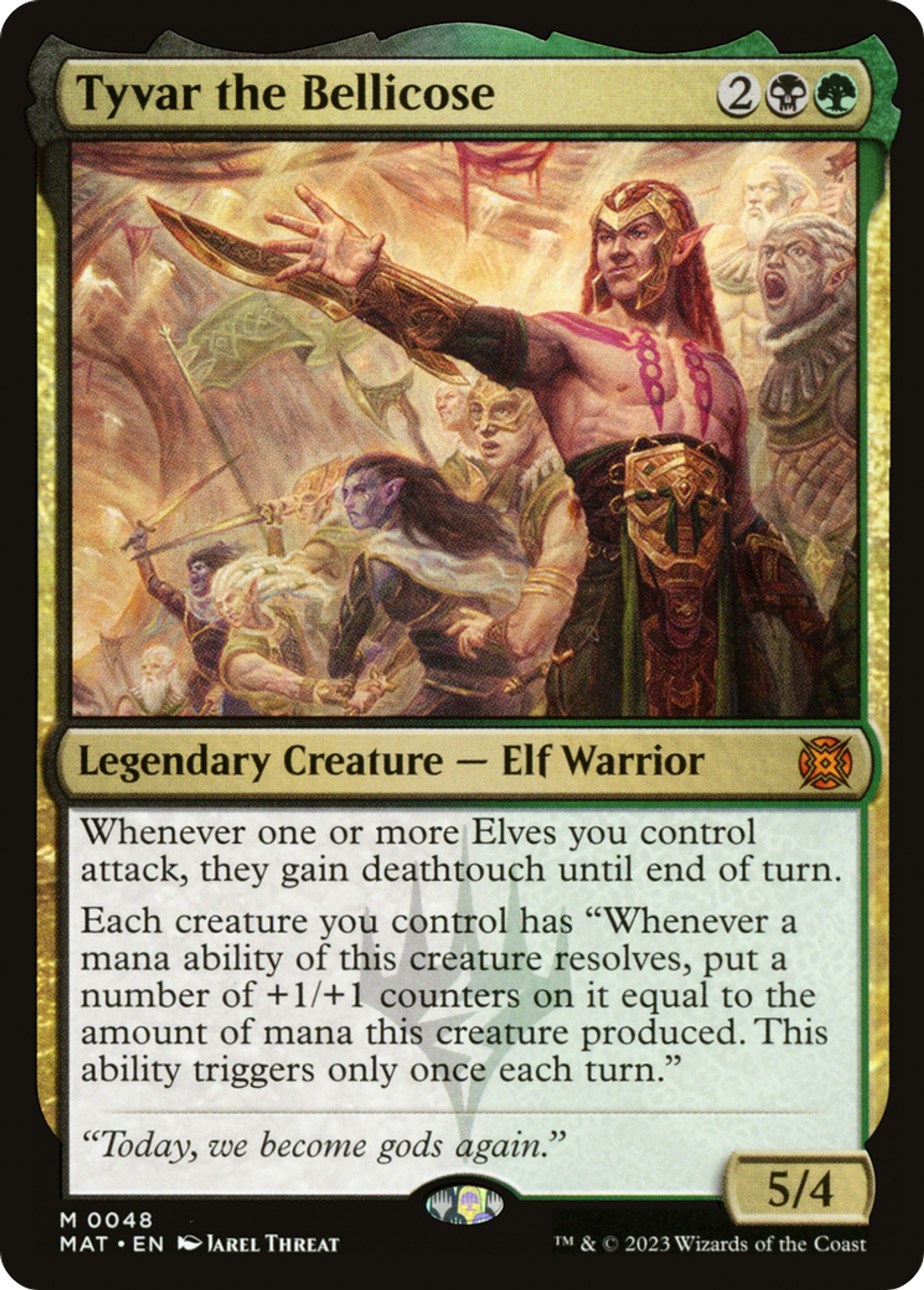 Tyvar le belliqueux — March of the Machine: The Aftermath — Magic: The Gathering