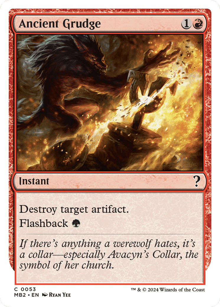 Ancient Grudge — Mystery Booster 2 — Magic: The Gathering