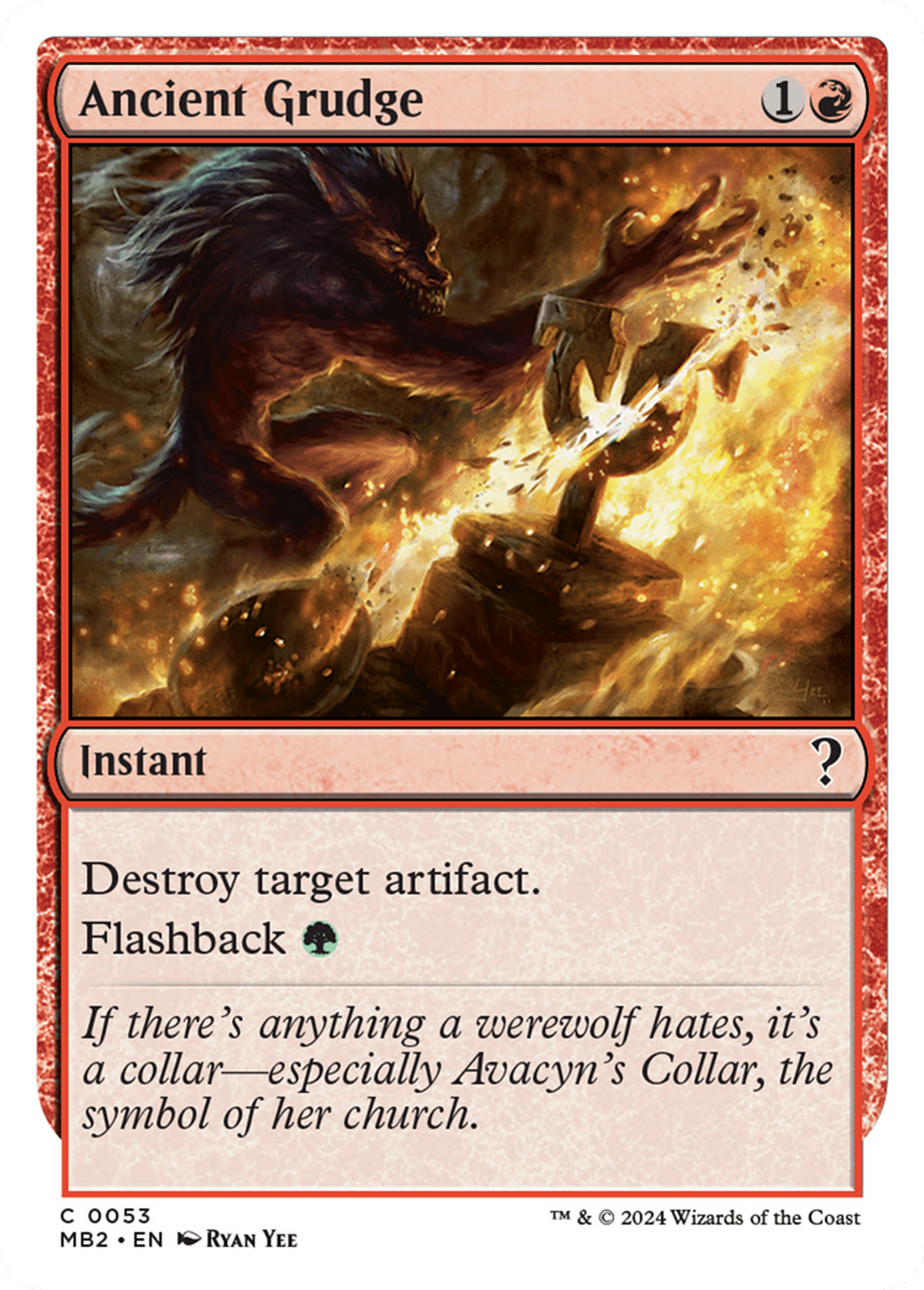 Ancienne rancœur — Mystery Booster 2 — Magic: The Gathering