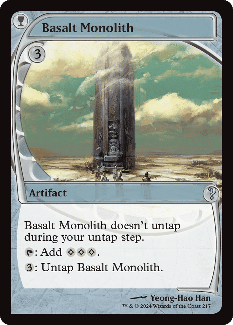 Basalt Monolith — Mystery Booster 2 — Magic: The Gathering