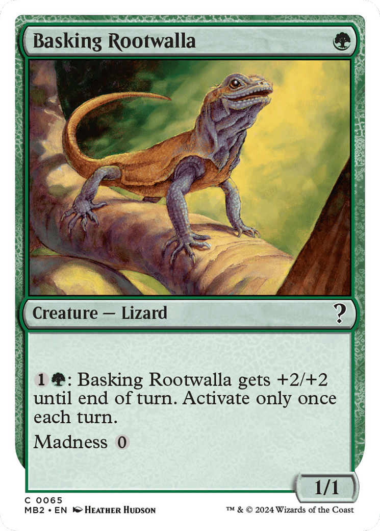 Basking Rootwalla — Mystery Booster 2 — Magic: The Gathering