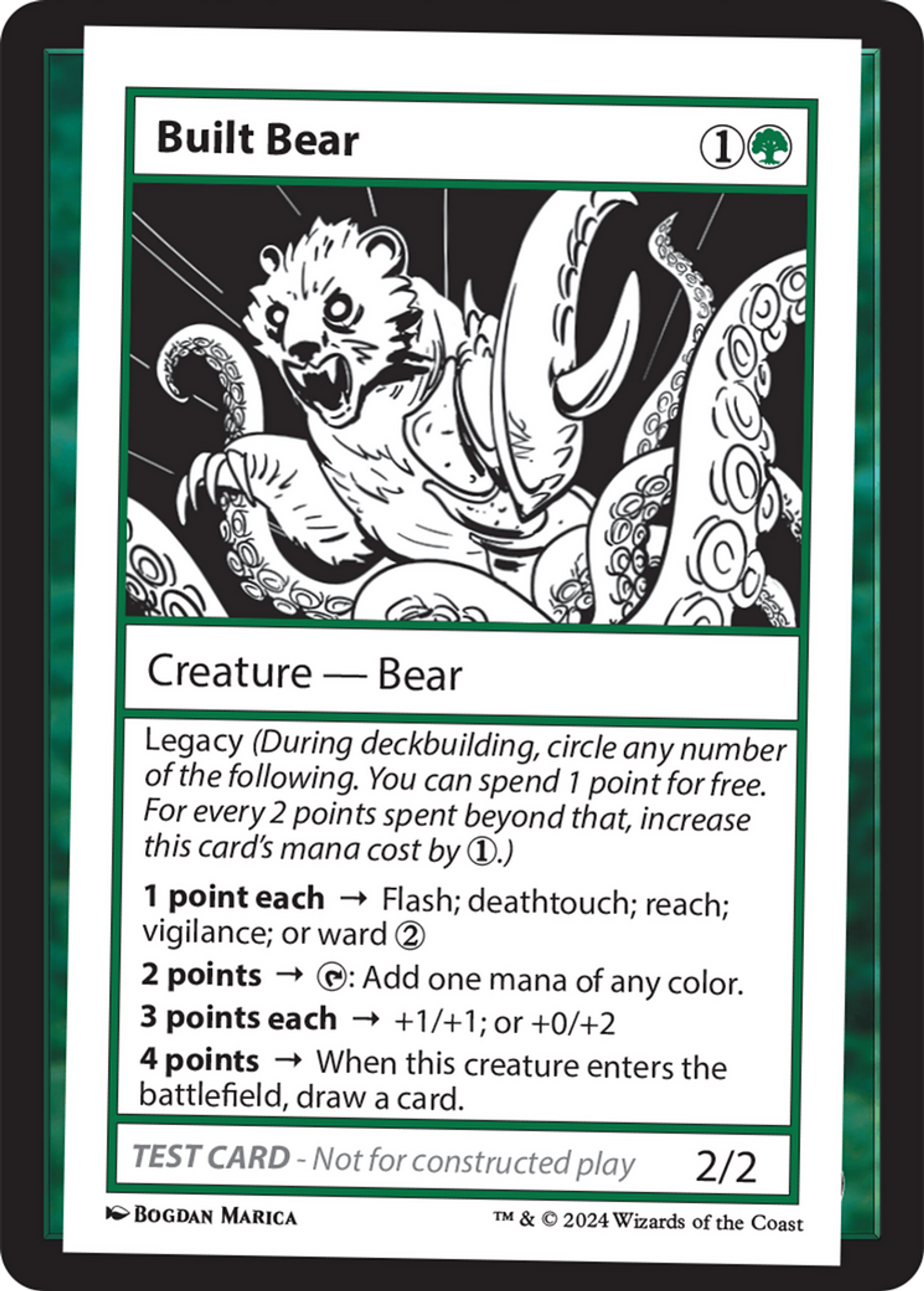 Built Bear — Mystery Booster 2 — Magic: The Gathering