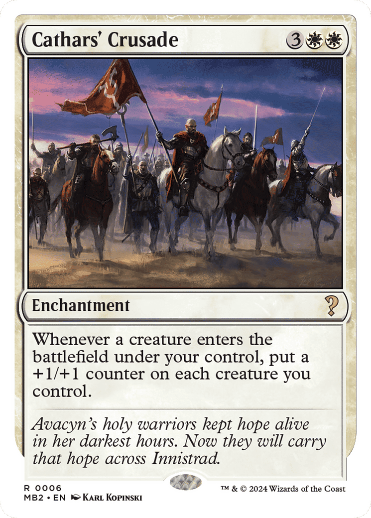 Cathars' Crusade — Mystery Booster 2 — Magic: The Gathering