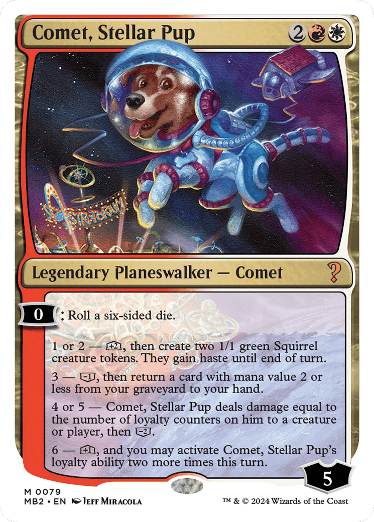 Comet, Stellar Pup — Mystery Booster 2 — Magic: The Gathering