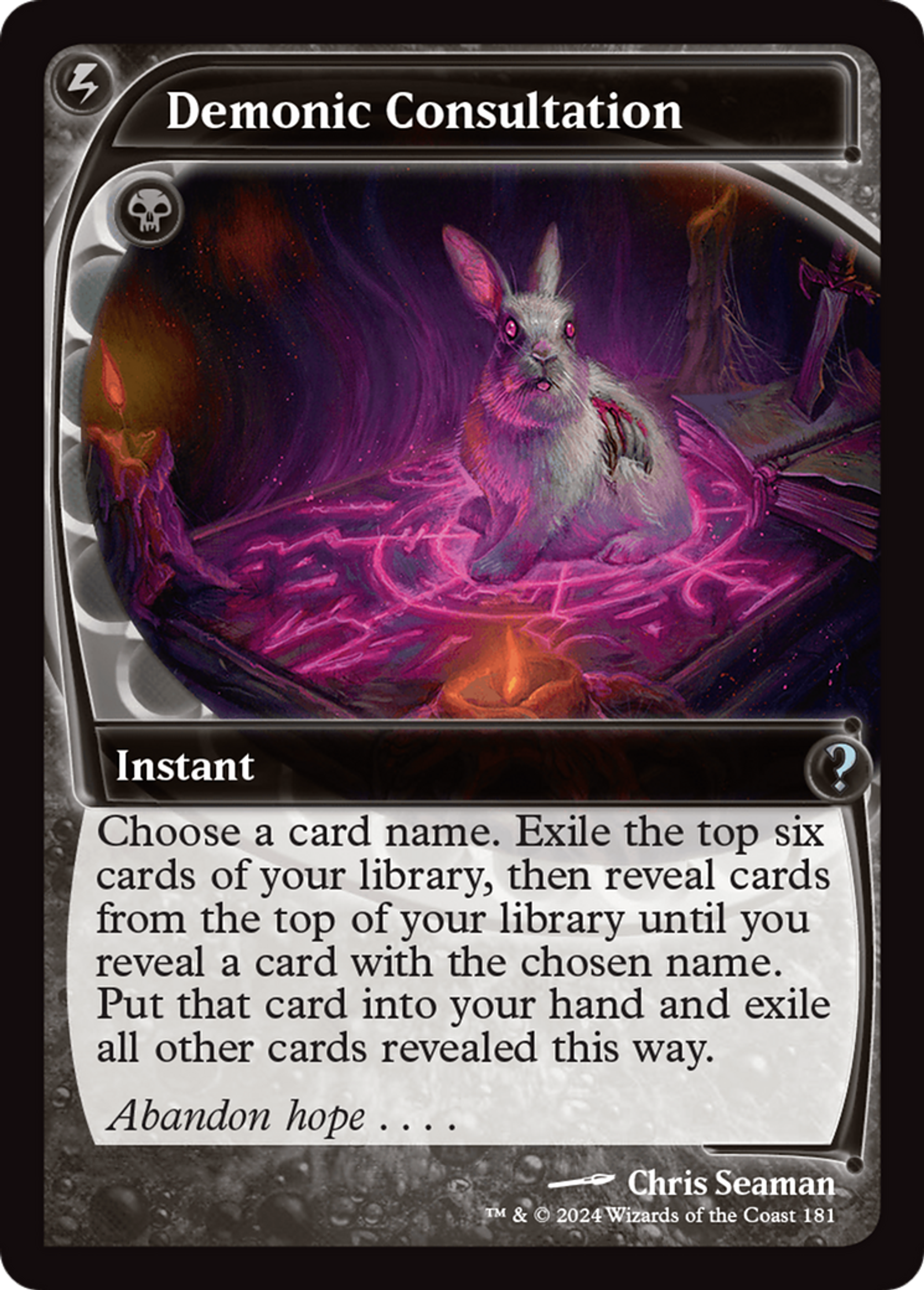 Consultation démoniaque — Mystery Booster 2 — Magic: The Gathering