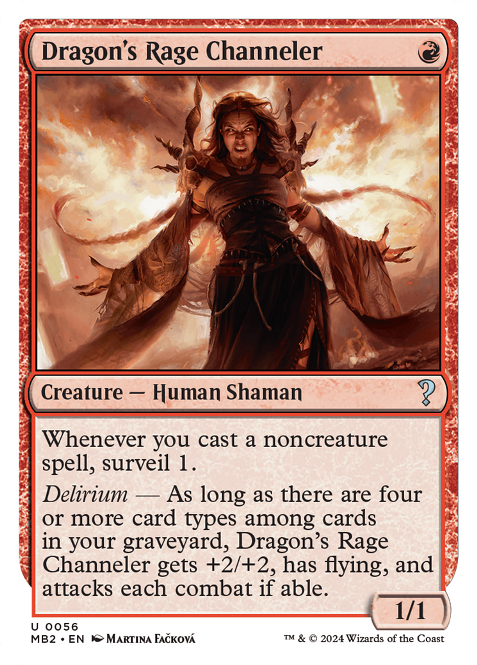 Canaliseuse de la rage du dragon — Mystery Booster 2 — Magic: The Gathering