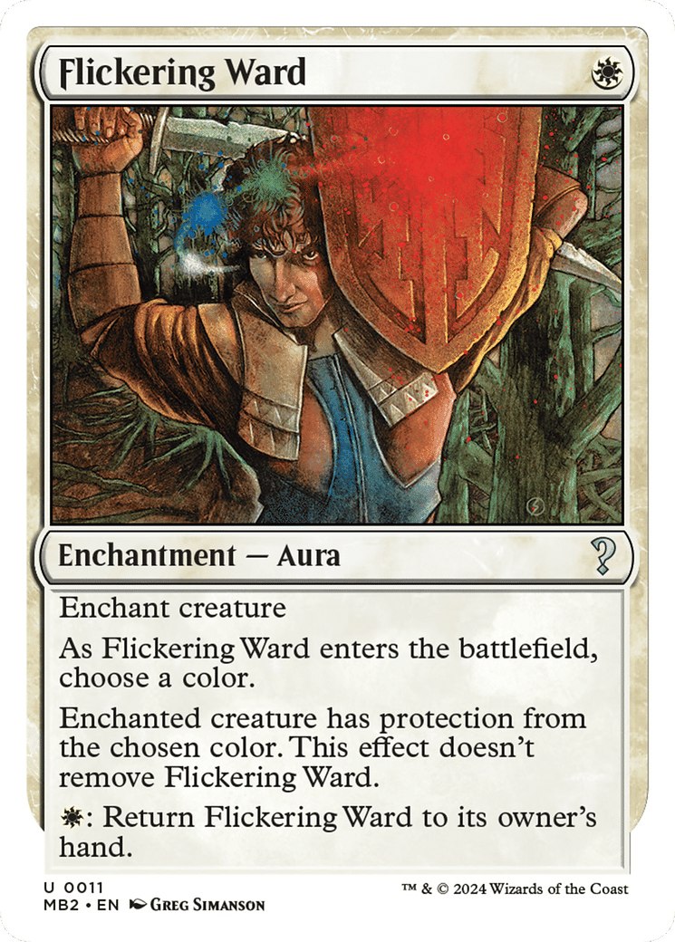 Flickering Ward — Mystery Booster 2 — Magic: The Gathering