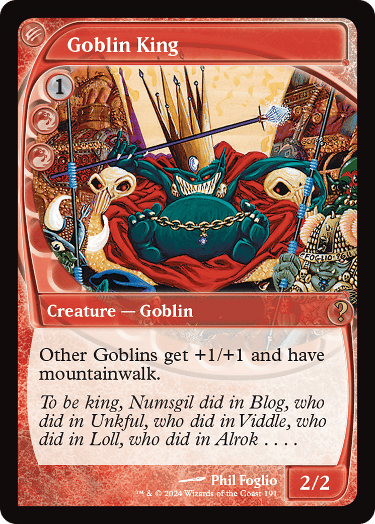 Goblin King — Mystery Booster 2 — Magic: The Gathering