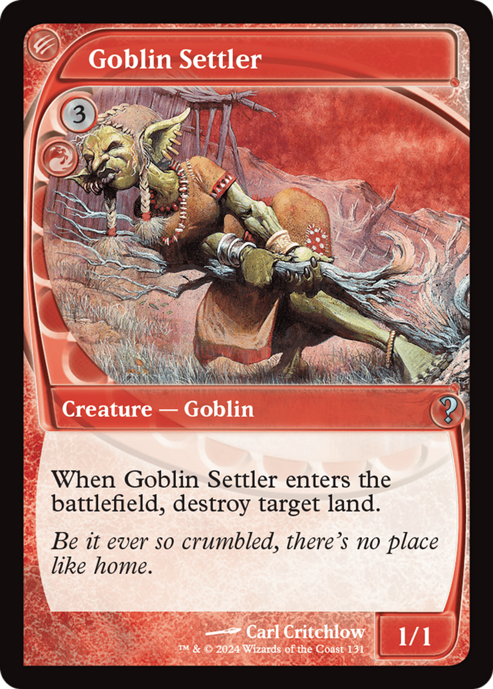 Goblin Settler — Mystery Booster 2 — Magic: The Gathering