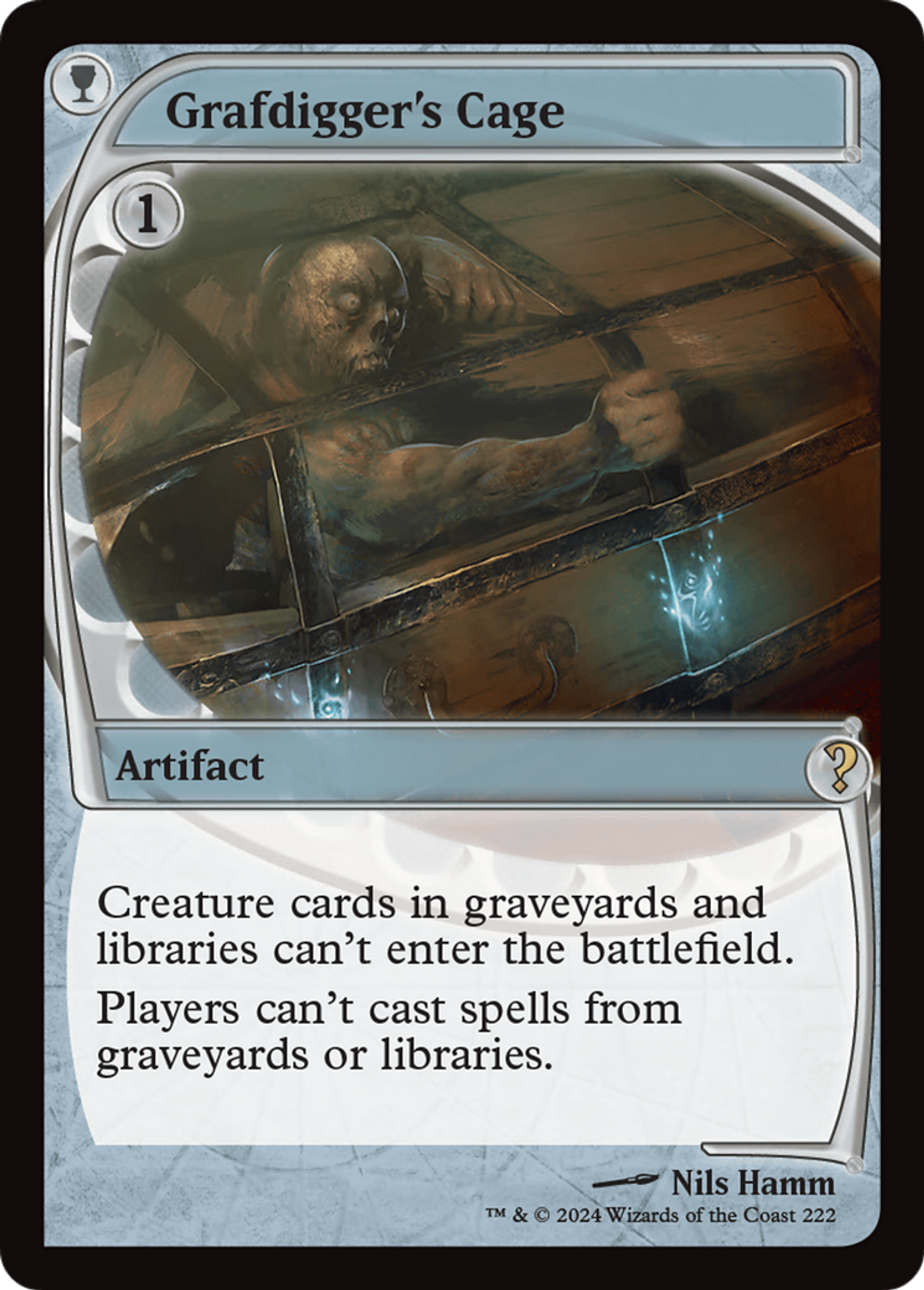 Cage du fossoyeur de graf — Mystery Booster 2 — Magic: The Gathering