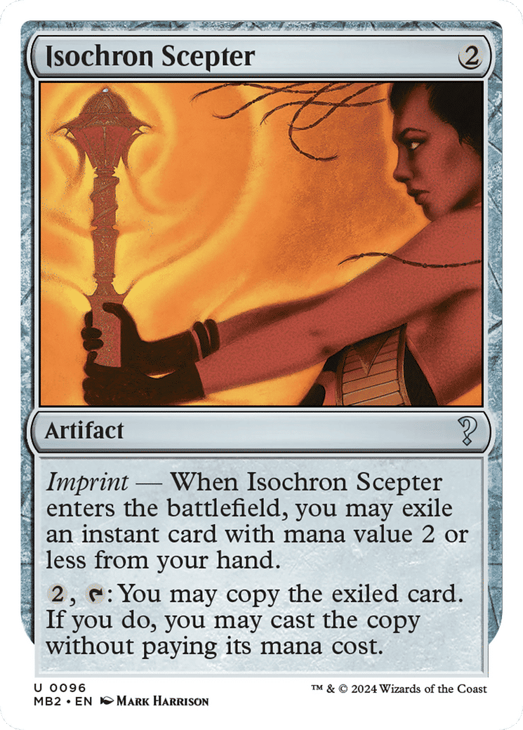 Isochron Scepter — Mystery Booster 2 — Magic: The Gathering