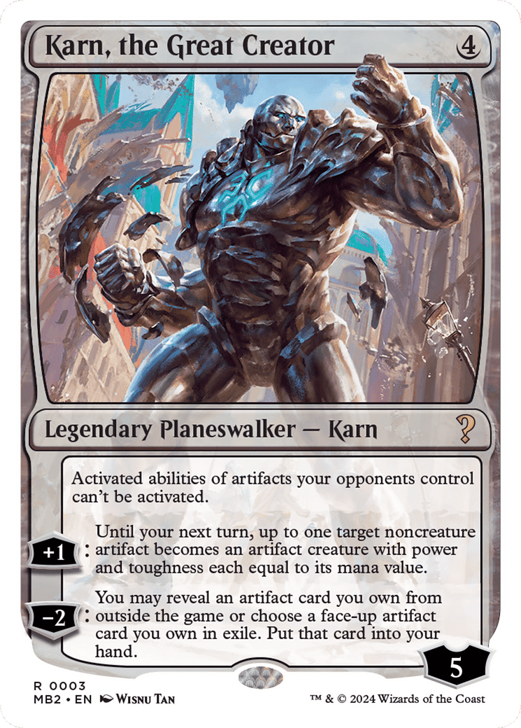 Karn, the Great Creator — Mystery Booster 2 — Magic: The Gathering