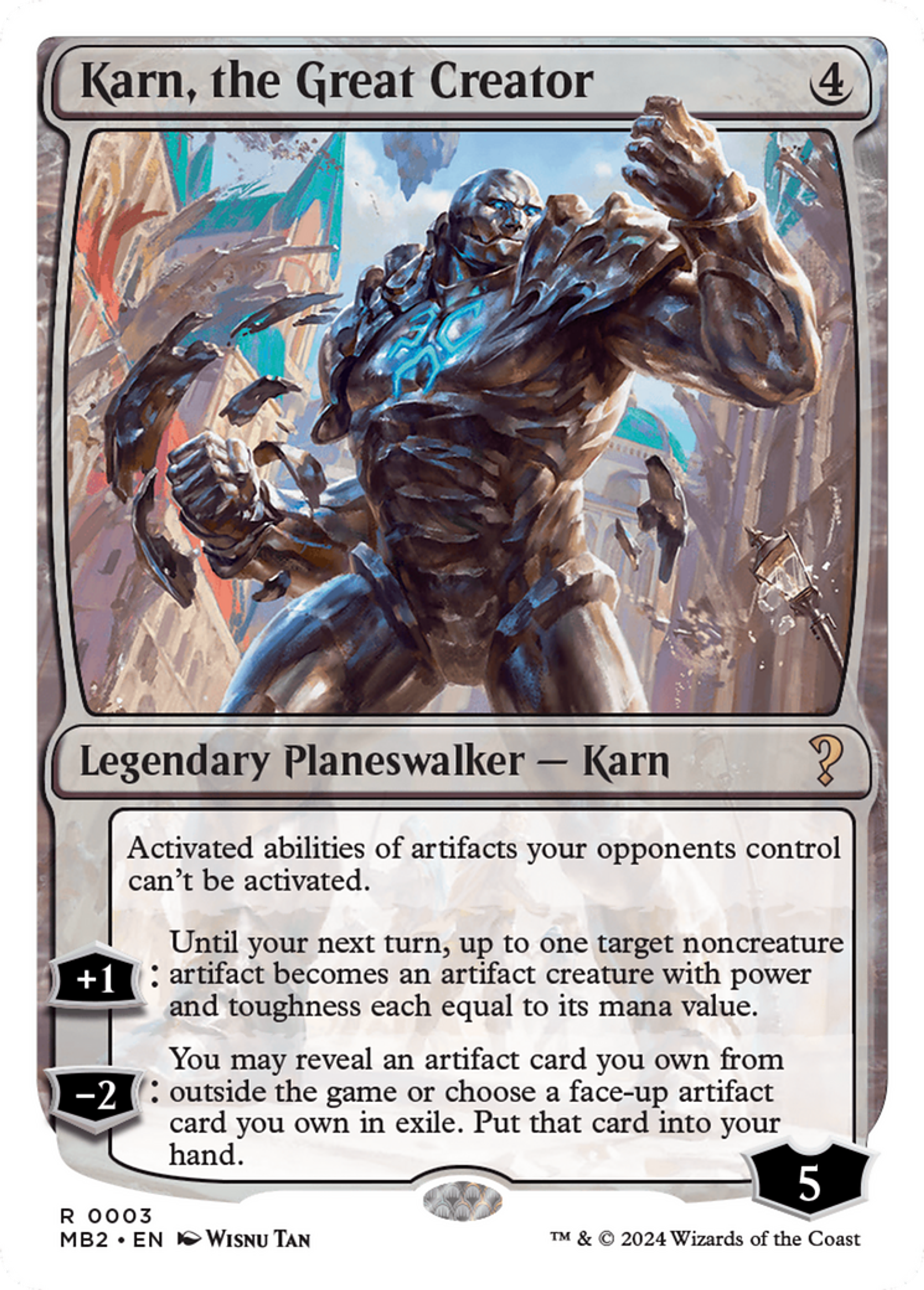Karn, le grand créateur — Mystery Booster 2 — Magic: The Gathering