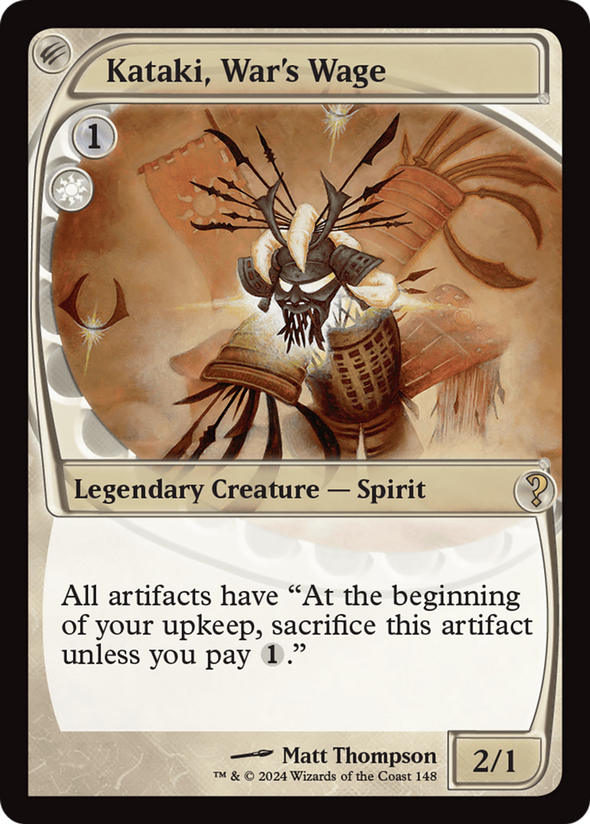 Kataki, tribut de la guerre — Mystery Booster 2 — Magic: The Gathering