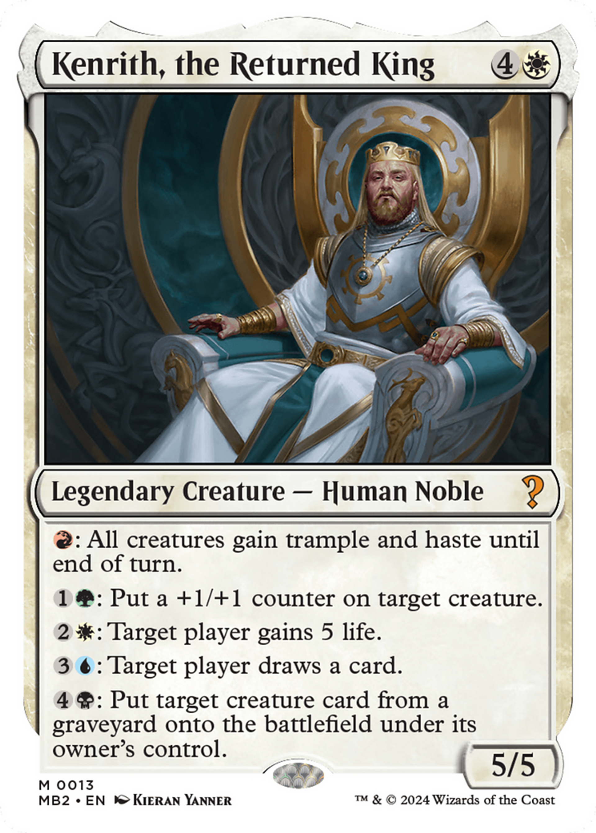 Kenrith, le roi réapparu — Mystery Booster 2 — Magic: The Gathering