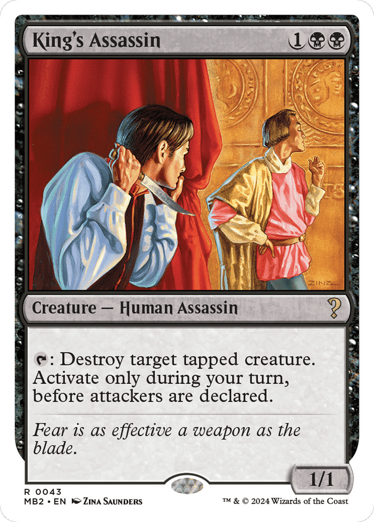 King's Assassin — Mystery Booster 2 — Magic: The Gathering