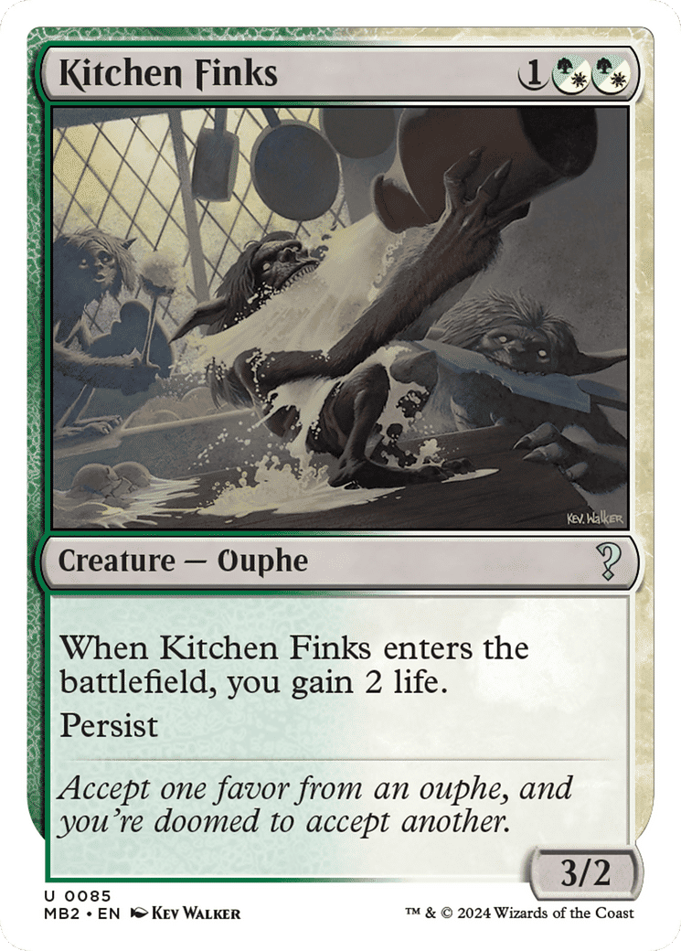 Kitchen Finks — Mystery Booster 2 — Magic: The Gathering
