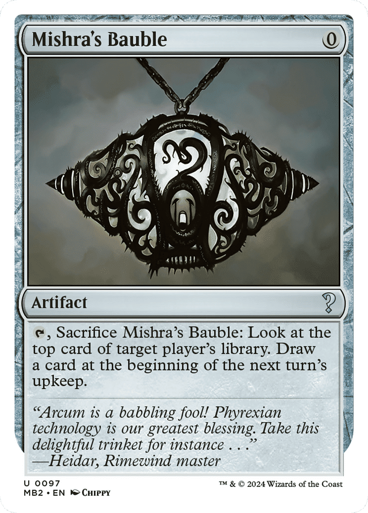 Mishra's Bauble — Mystery Booster 2 — Magic: The Gathering