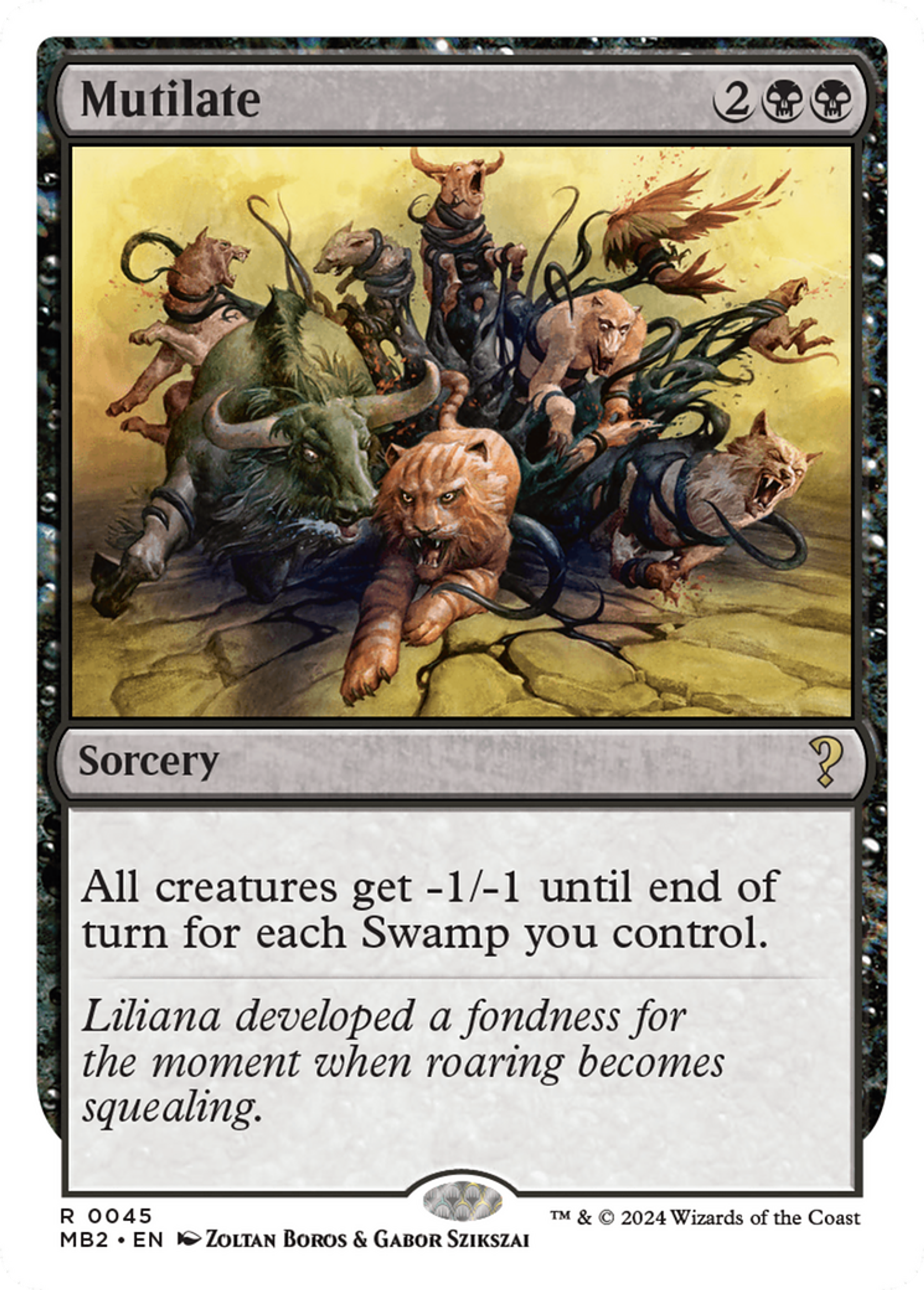 Mutilation — Mystery Booster 2 — Magic: The Gathering