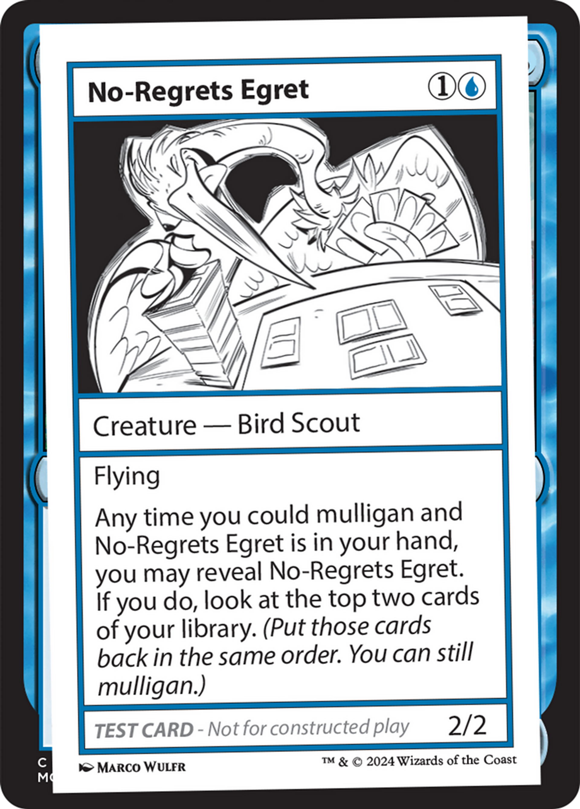 No-Regrets Egret — Mystery Booster 2 — Magic: The Gathering