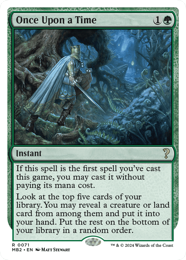 Once Upon a Time — Mystery Booster 2 — Magic: The Gathering