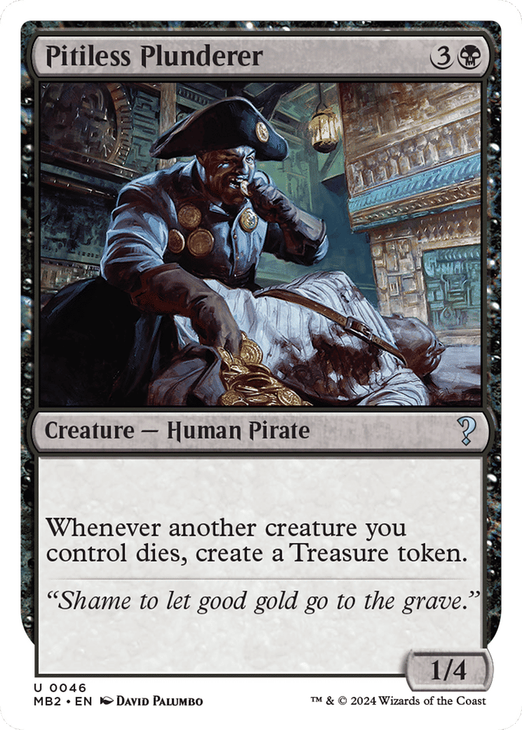 Pitiless Plunderer — Mystery Booster 2 — Magic: The Gathering