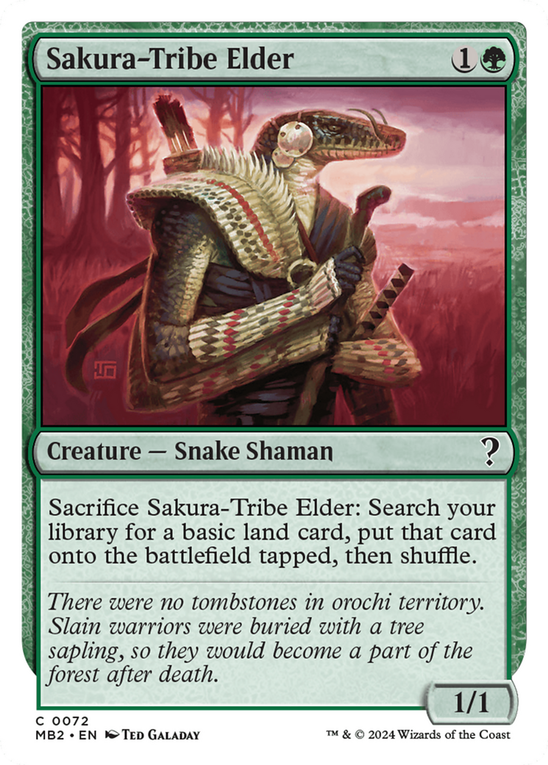 Ancêtre de la tribu Sakura — Mystery Booster 2 — Magic: The Gathering