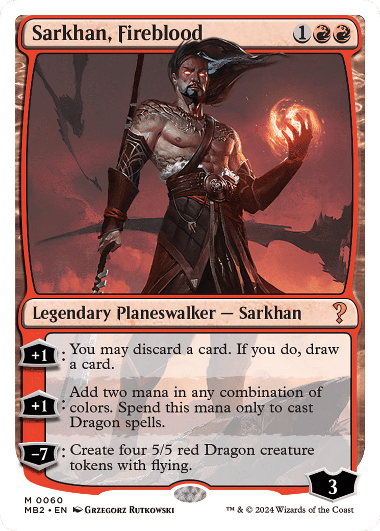 Sarkhan, Fireblood — Mystery Booster 2 — Magic: The Gathering
