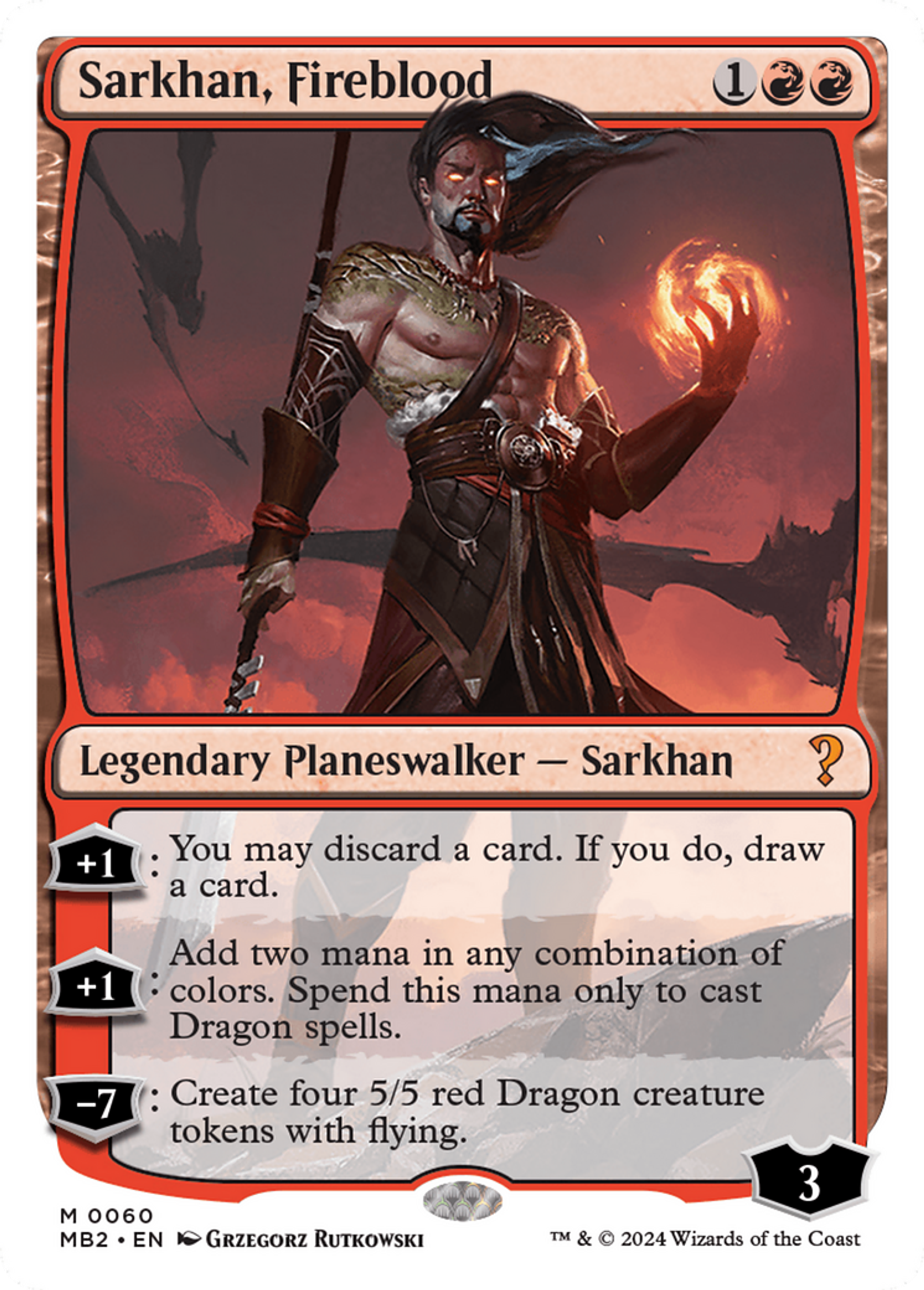 Sarkhan, le sang de feu — Mystery Booster 2 — Magic: The Gathering