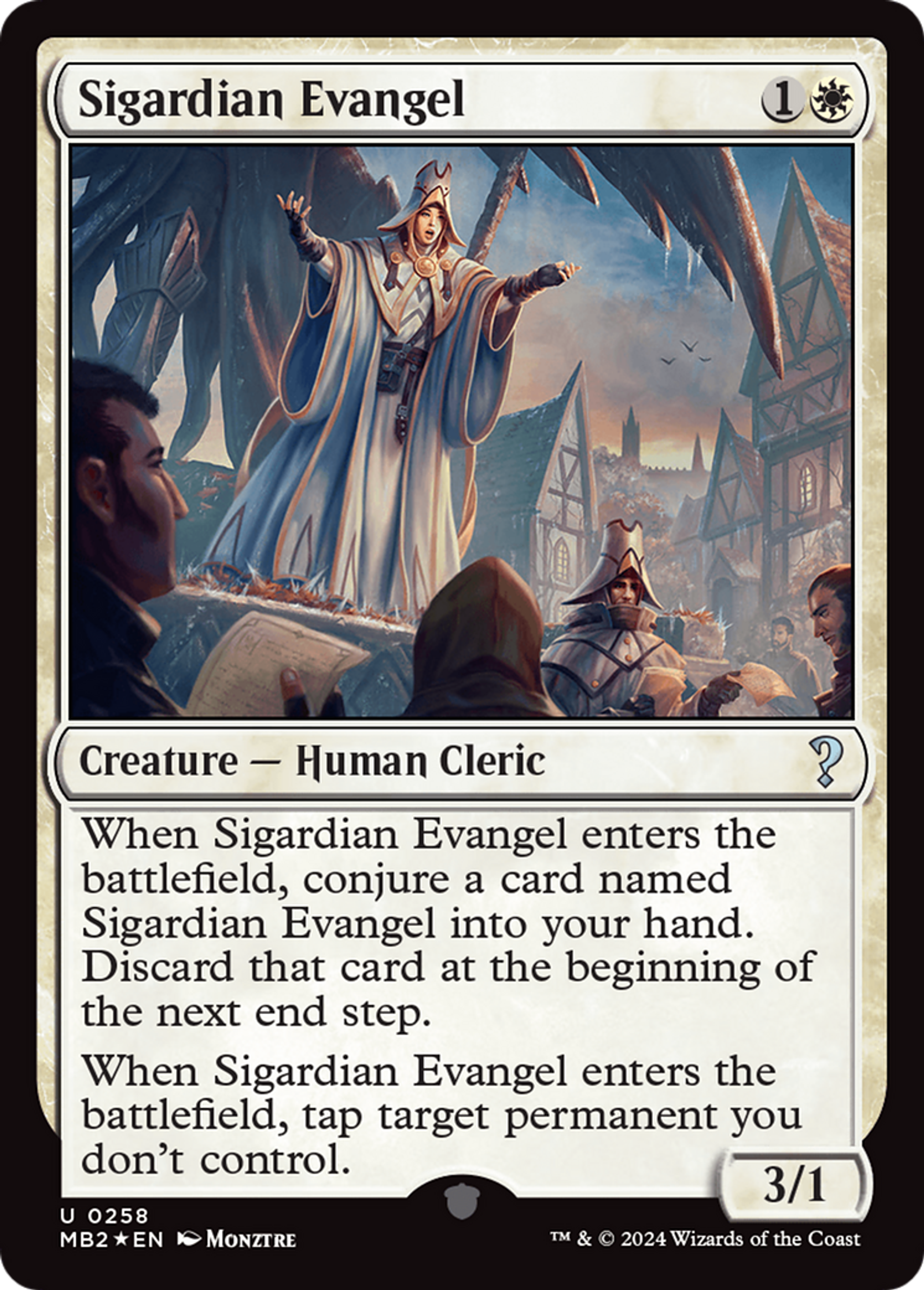 Sigardian Evangel — Mystery Booster 2 — Magic: The Gathering