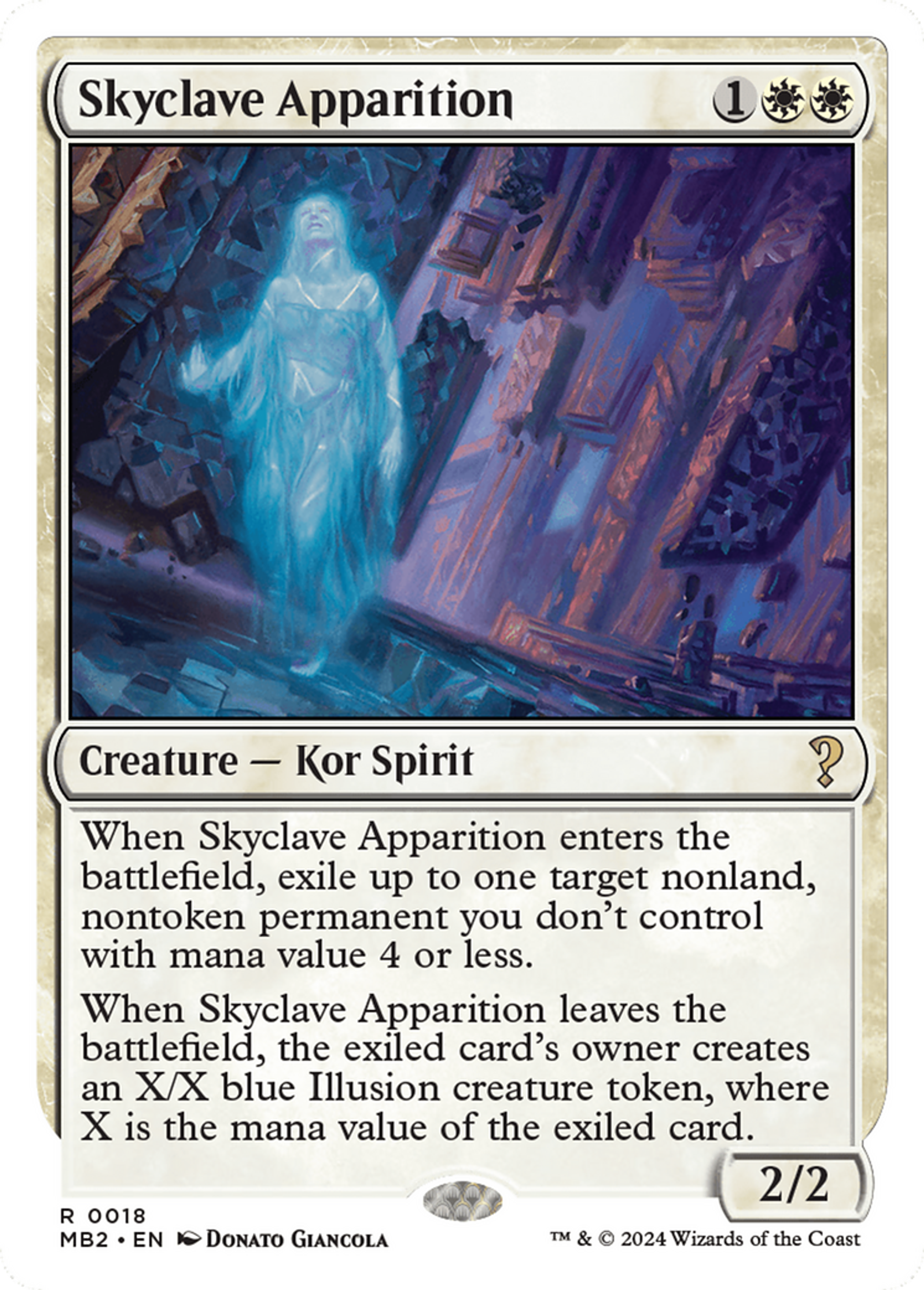 Apparition du fort céleste — Mystery Booster 2 — Magic: The Gathering