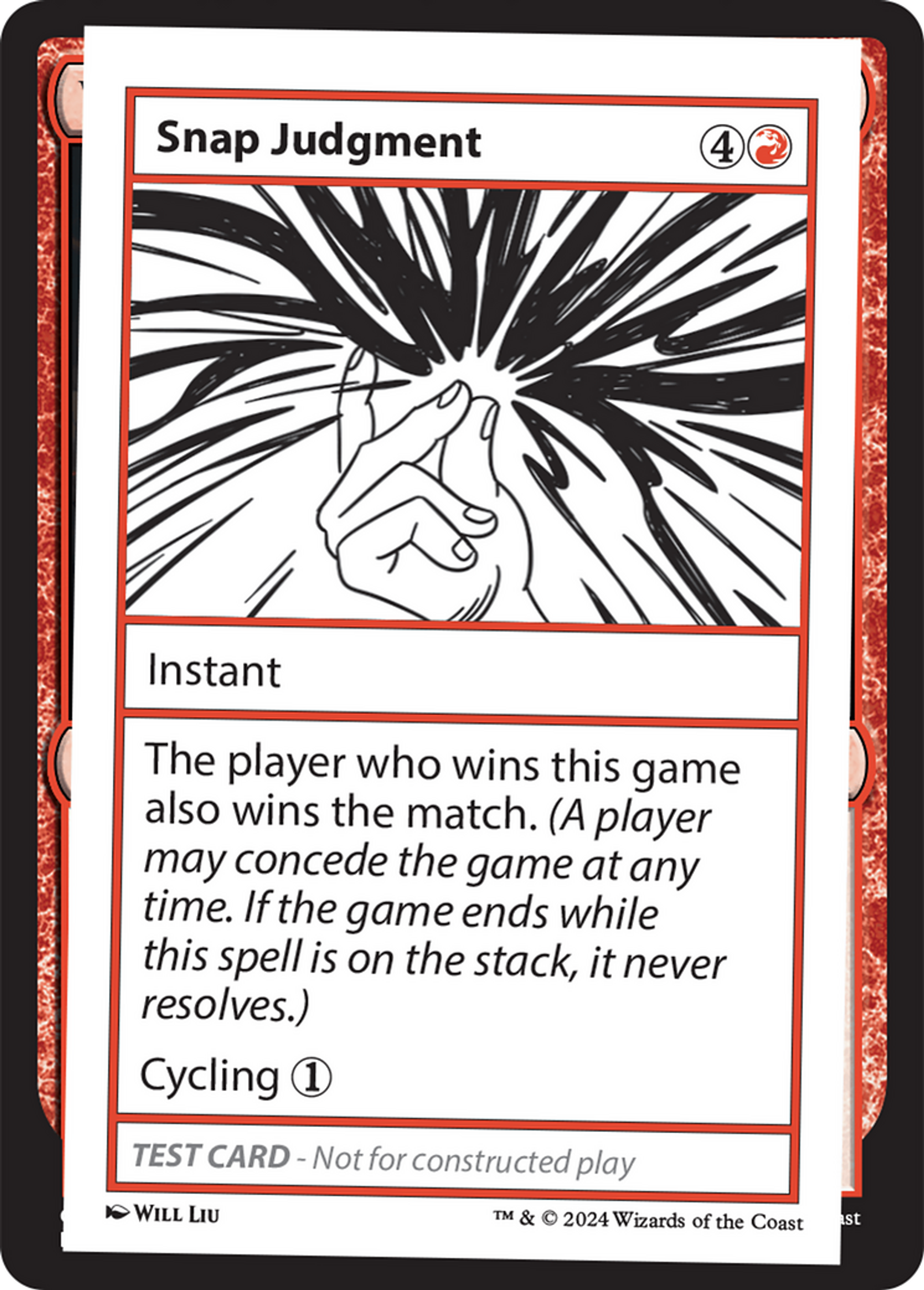 Snap Judgment — Mystery Booster 2 — Magic: The Gathering