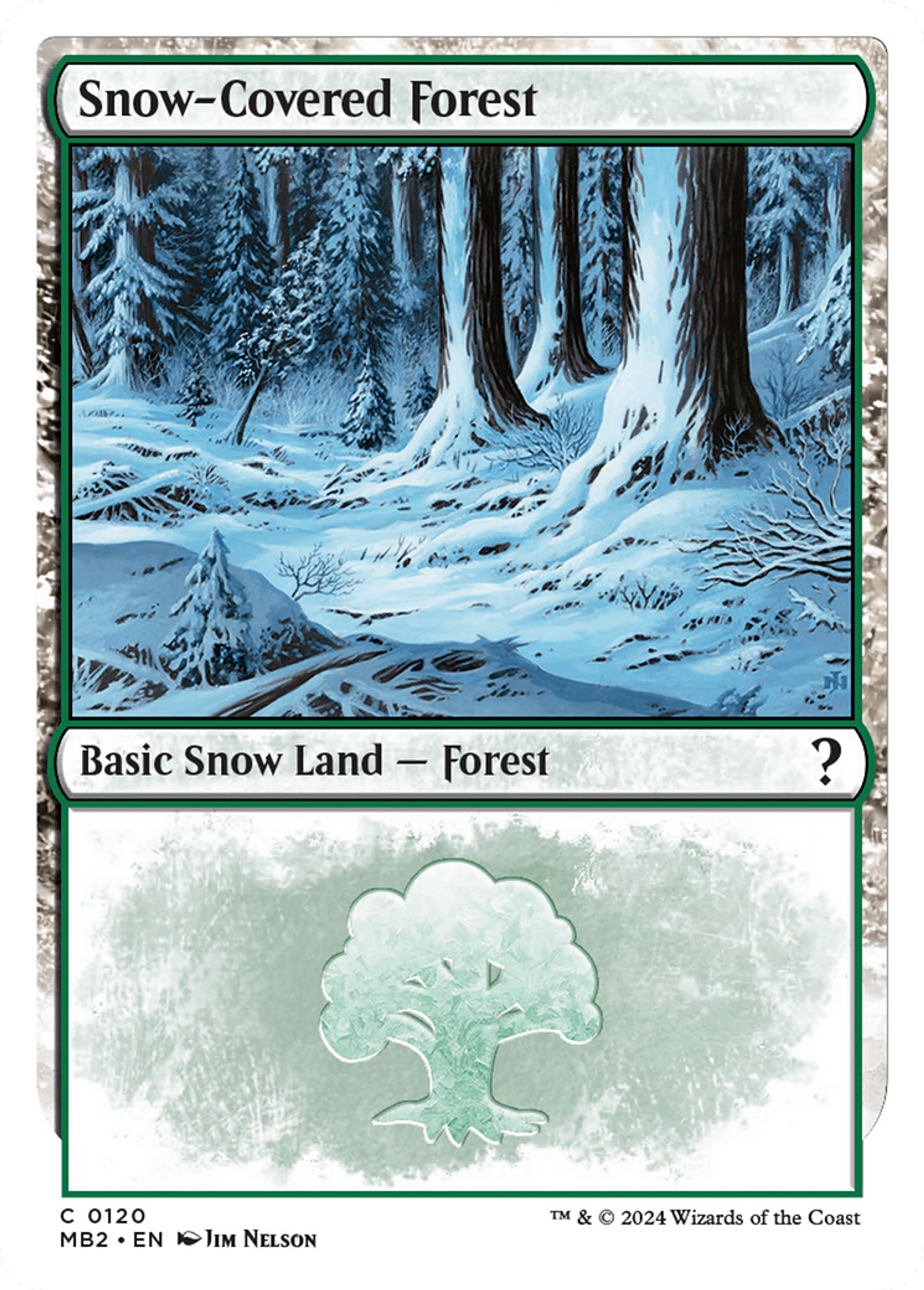 Forêt enneigée — Mystery Booster 2 — Magic: The Gathering