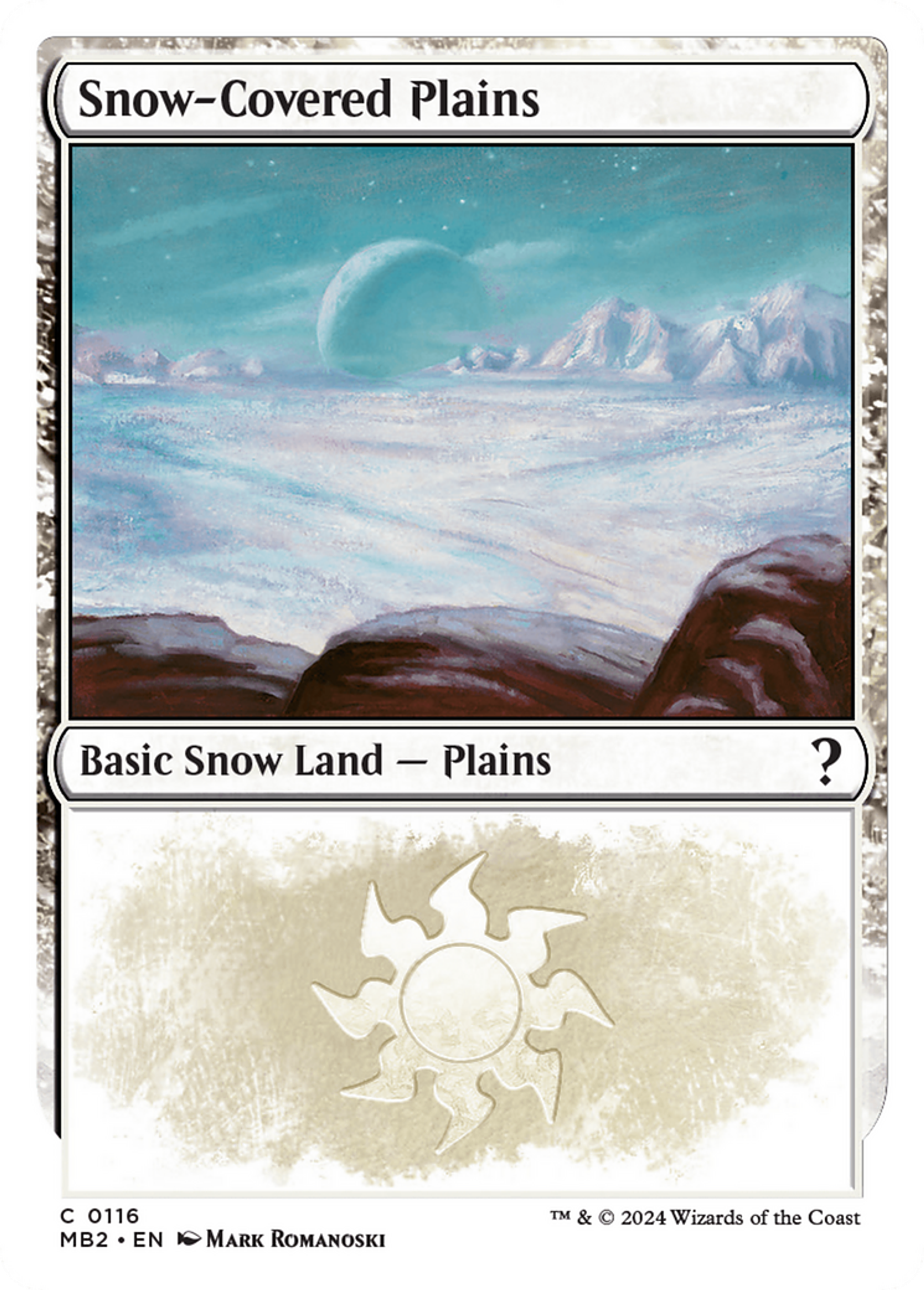 Plaine enneigée — Mystery Booster 2 — Magic: The Gathering