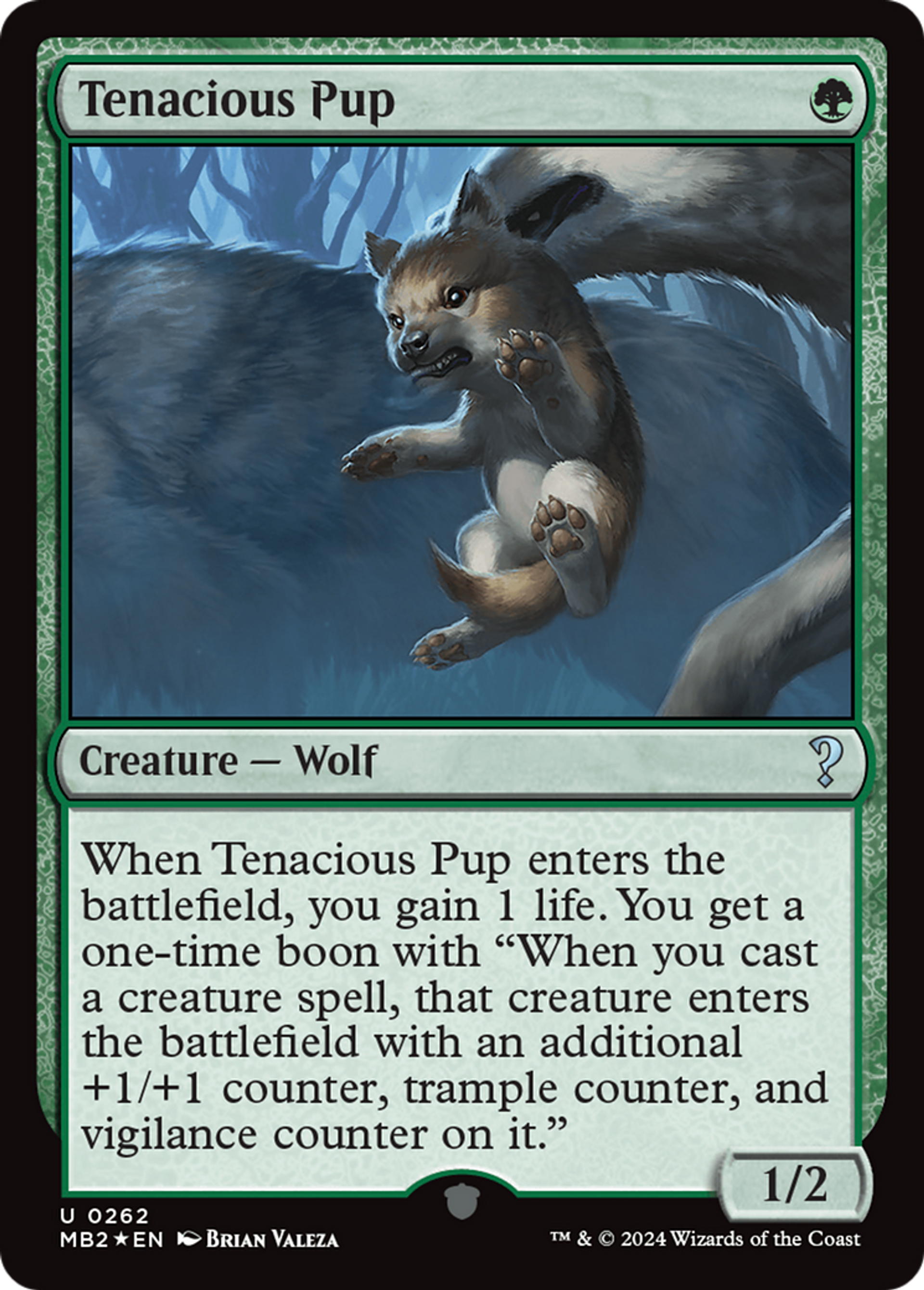 Tenacious Pup — Mystery Booster 2 — Magic: The Gathering