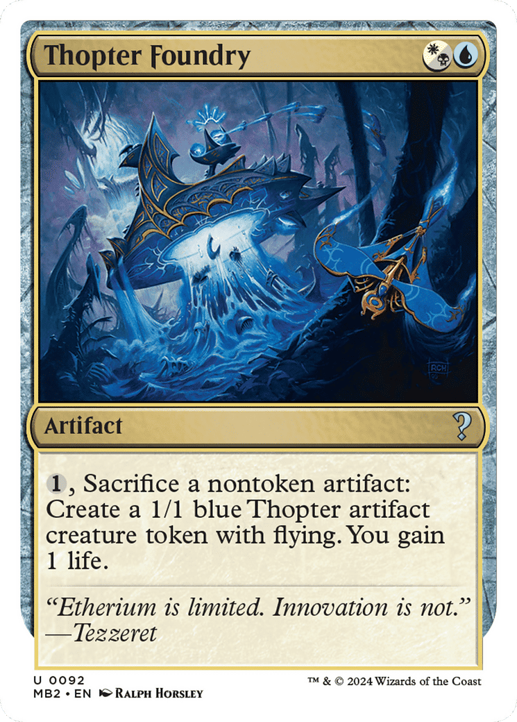 Thopter Foundry from Mystery Booster 2 - Magic: The Gathering