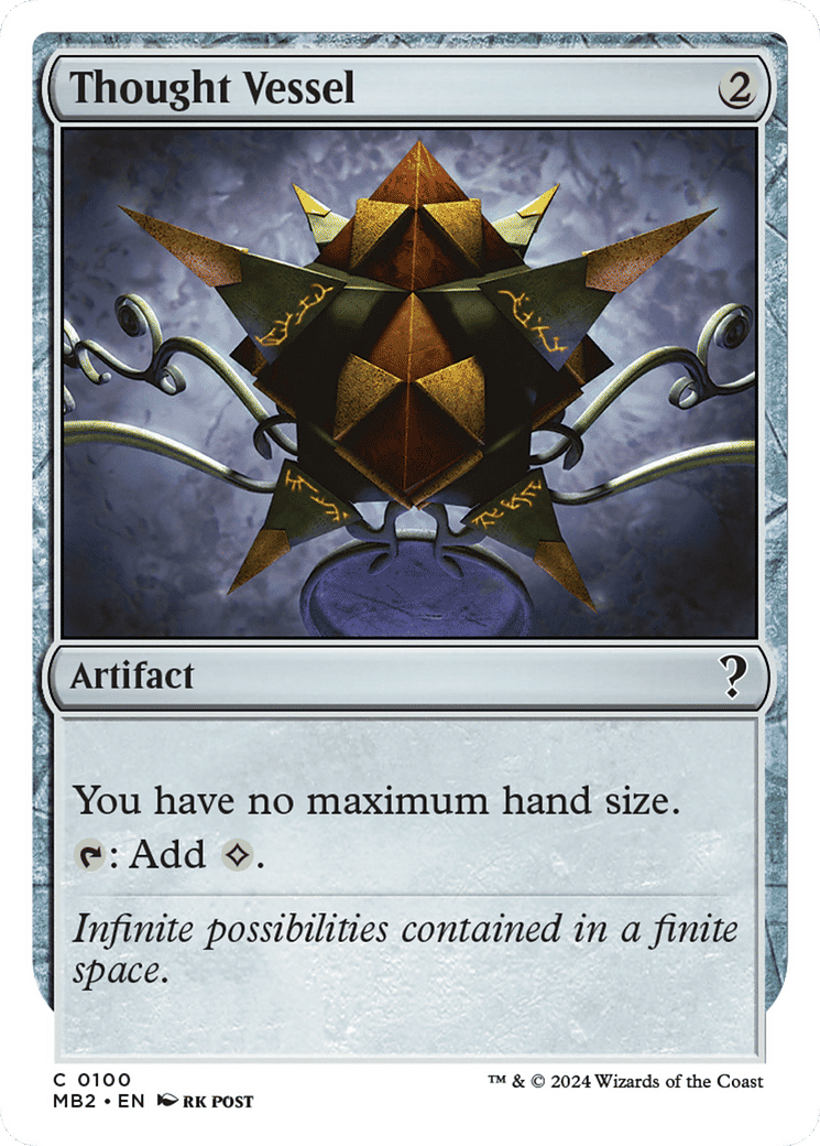 Thought Vessel — Mystery Booster 2 — Magic: The Gathering
