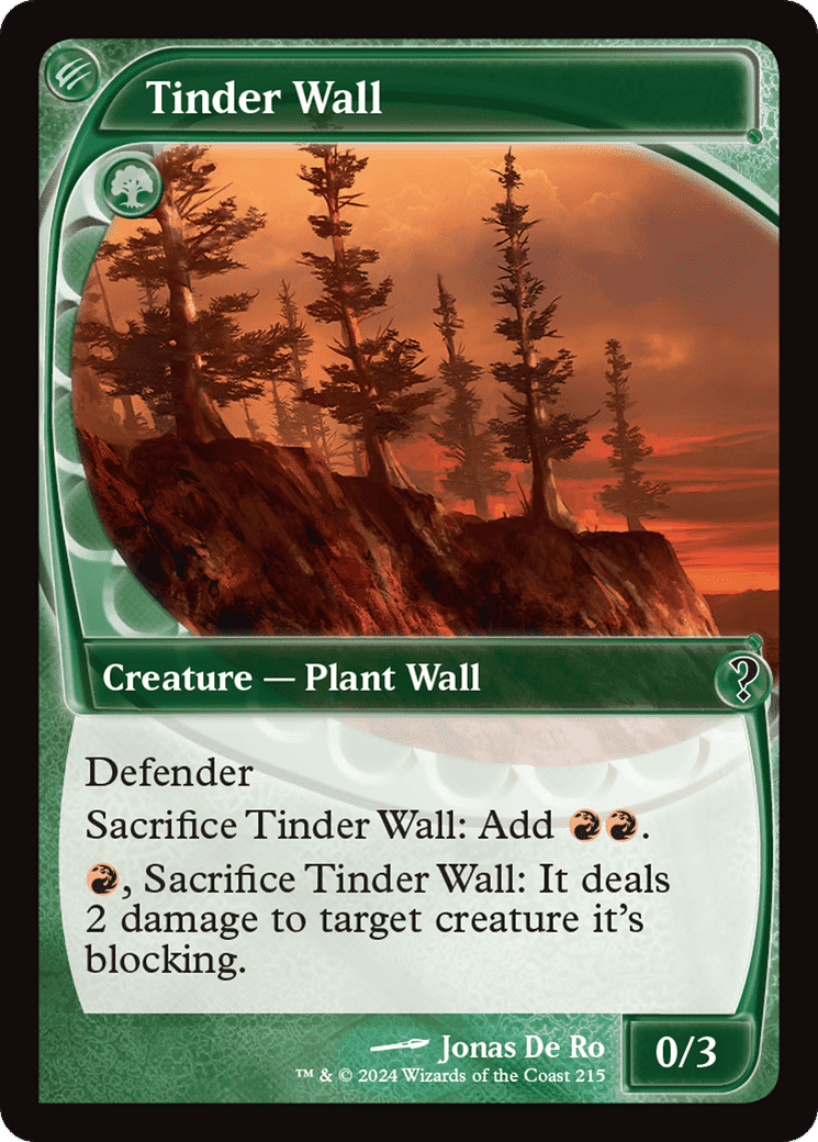 Tinder Wall — Mystery Booster 2 — Magic: The Gathering
