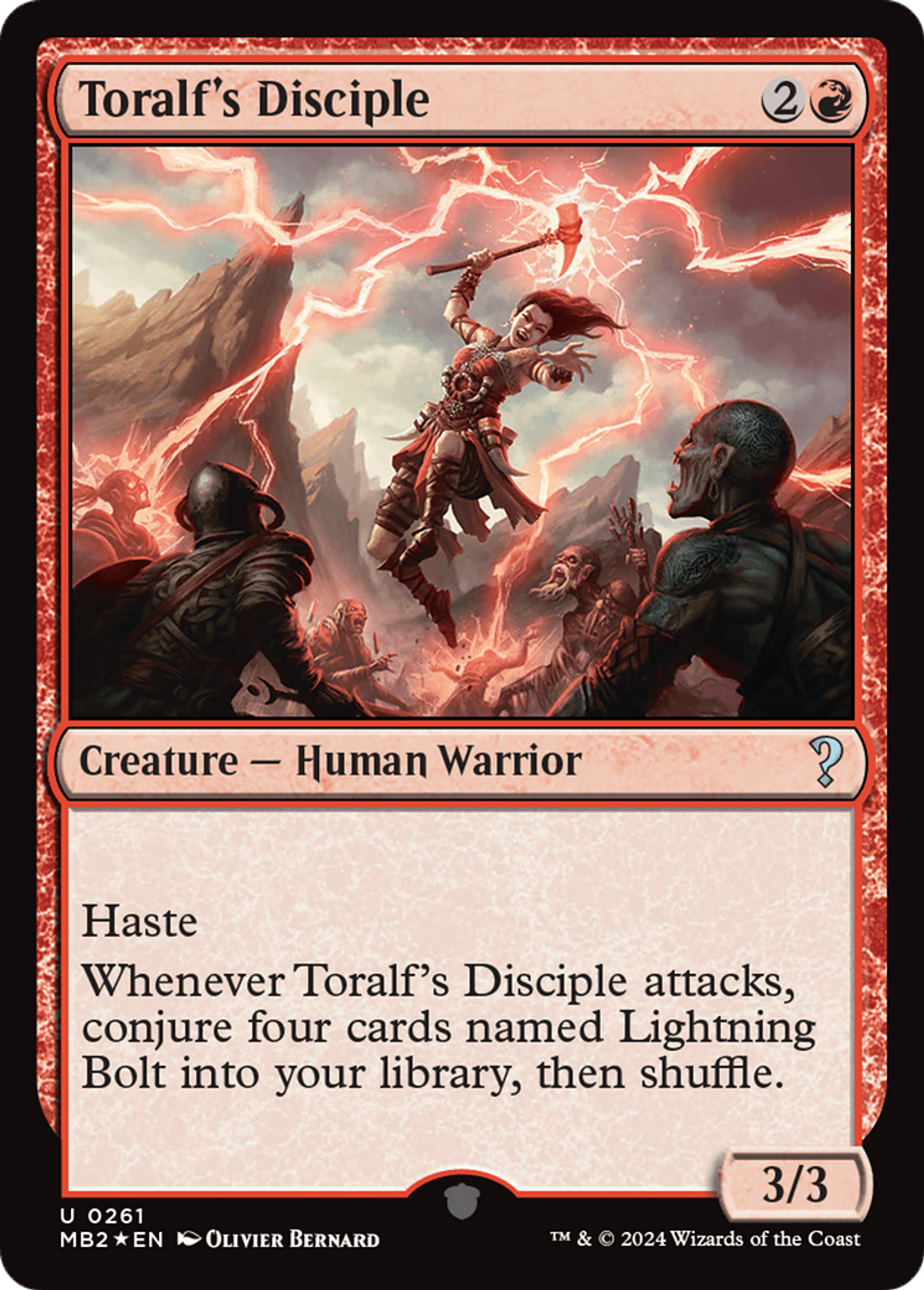 Toralf's Disciple — Mystery Booster 2 — Magic: The Gathering