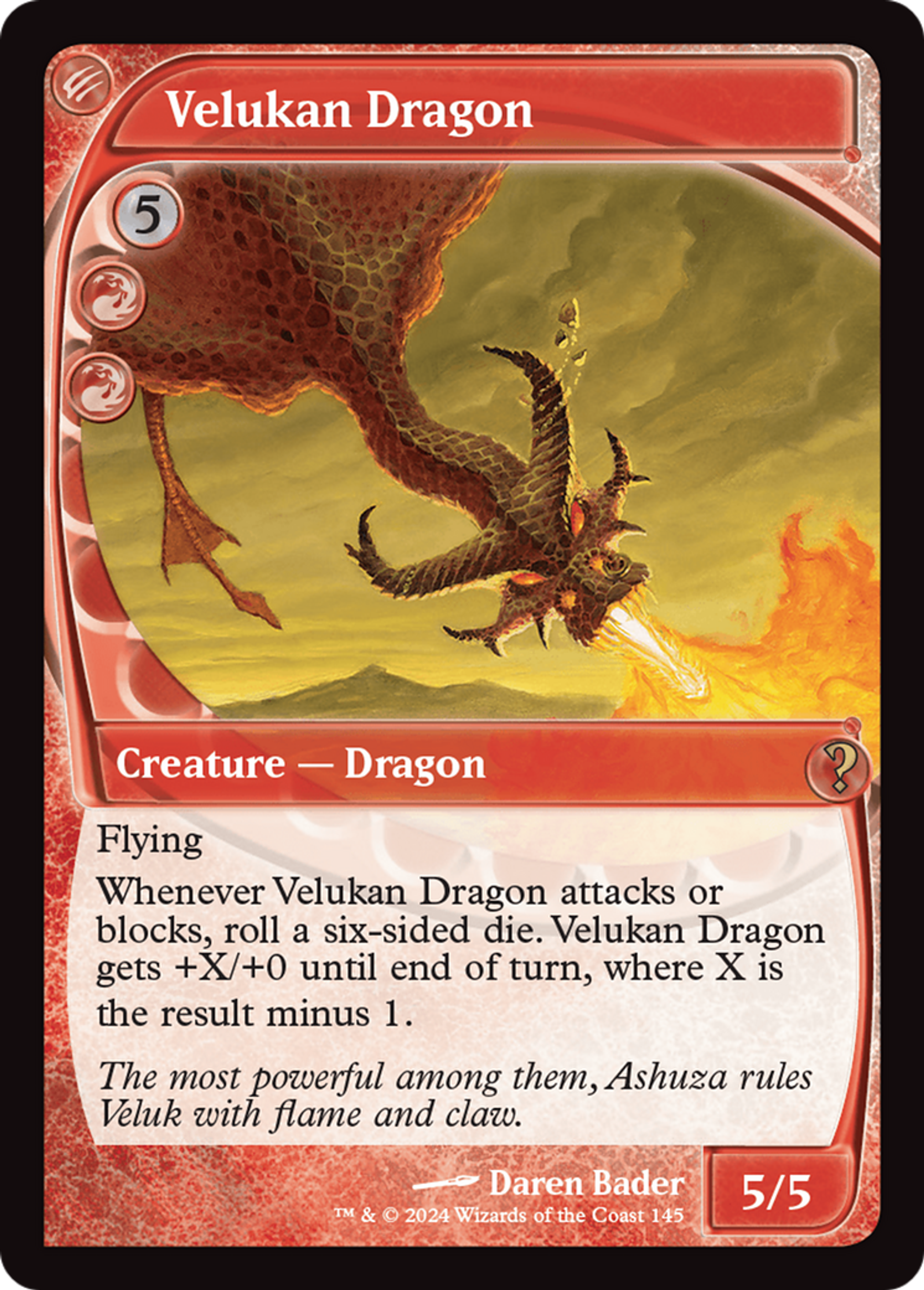 Velukan Dragon — Mystery Booster 2 — Magic: The Gathering