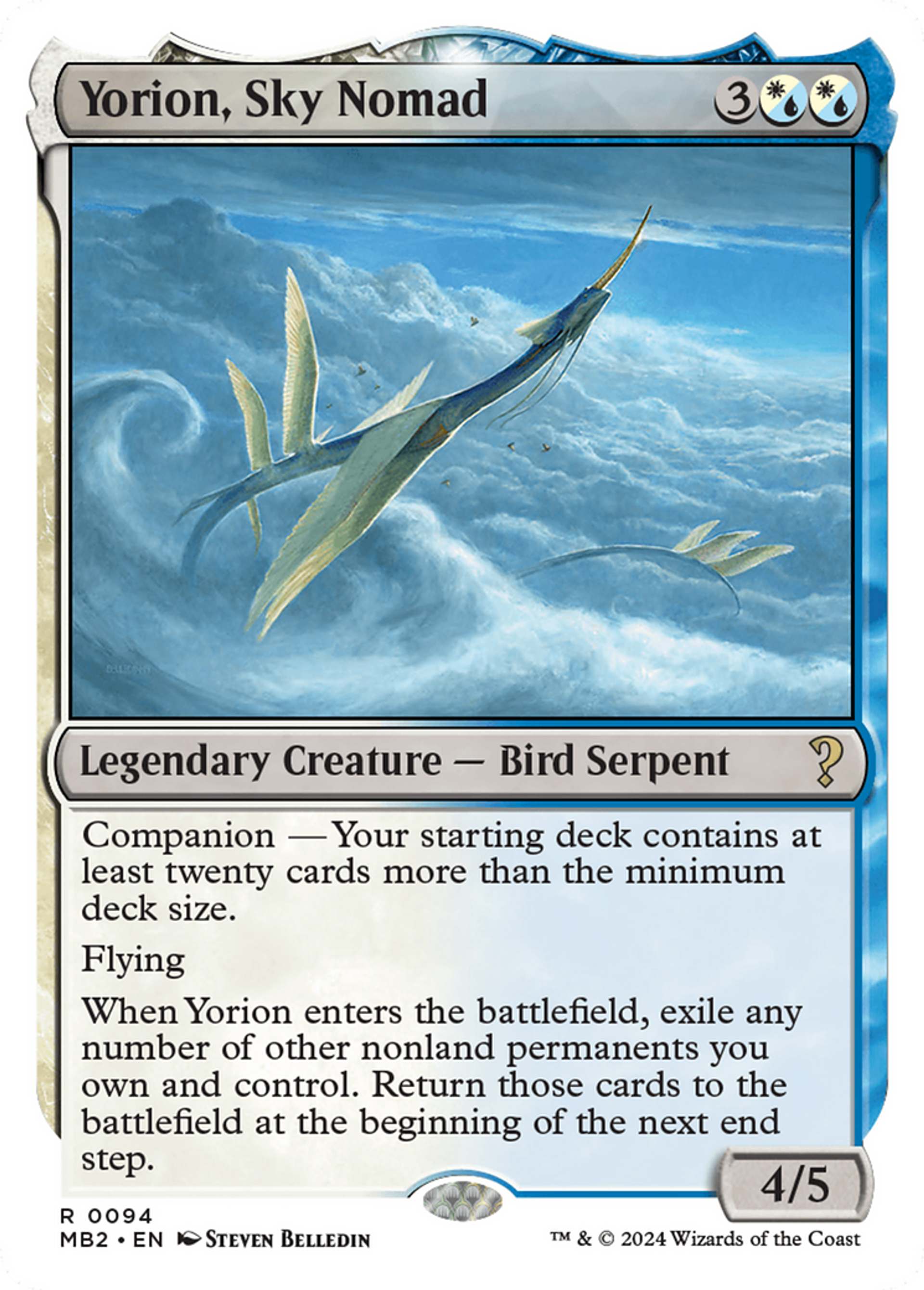 Yorion, nomade céleste — Mystery Booster 2 — Magic: The Gathering